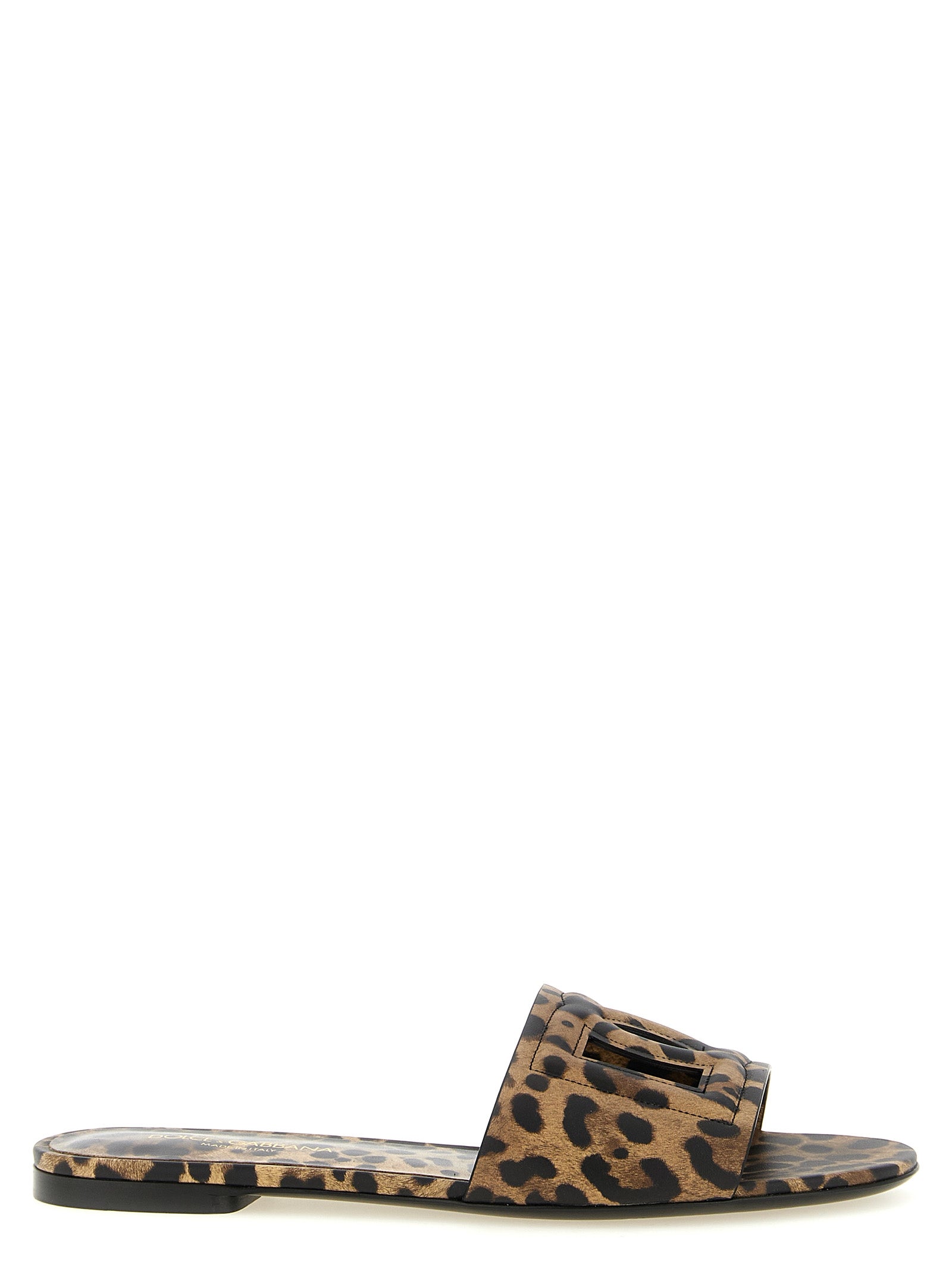Dolce & Gabbana Braune Kalbsleder-Slipper