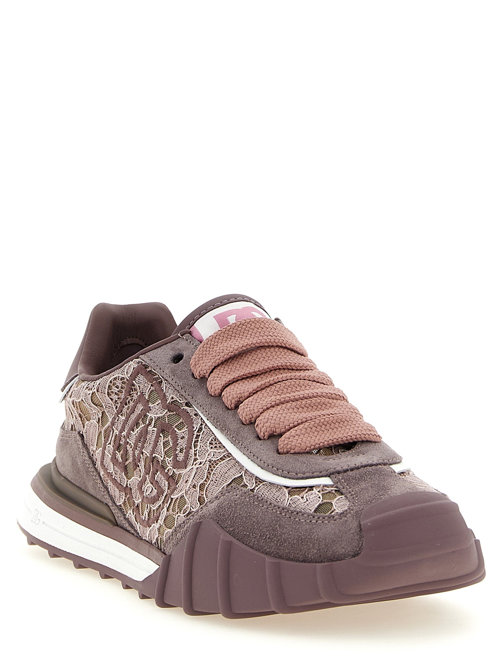Dolce & Gabbana Lila Leder Sneaker