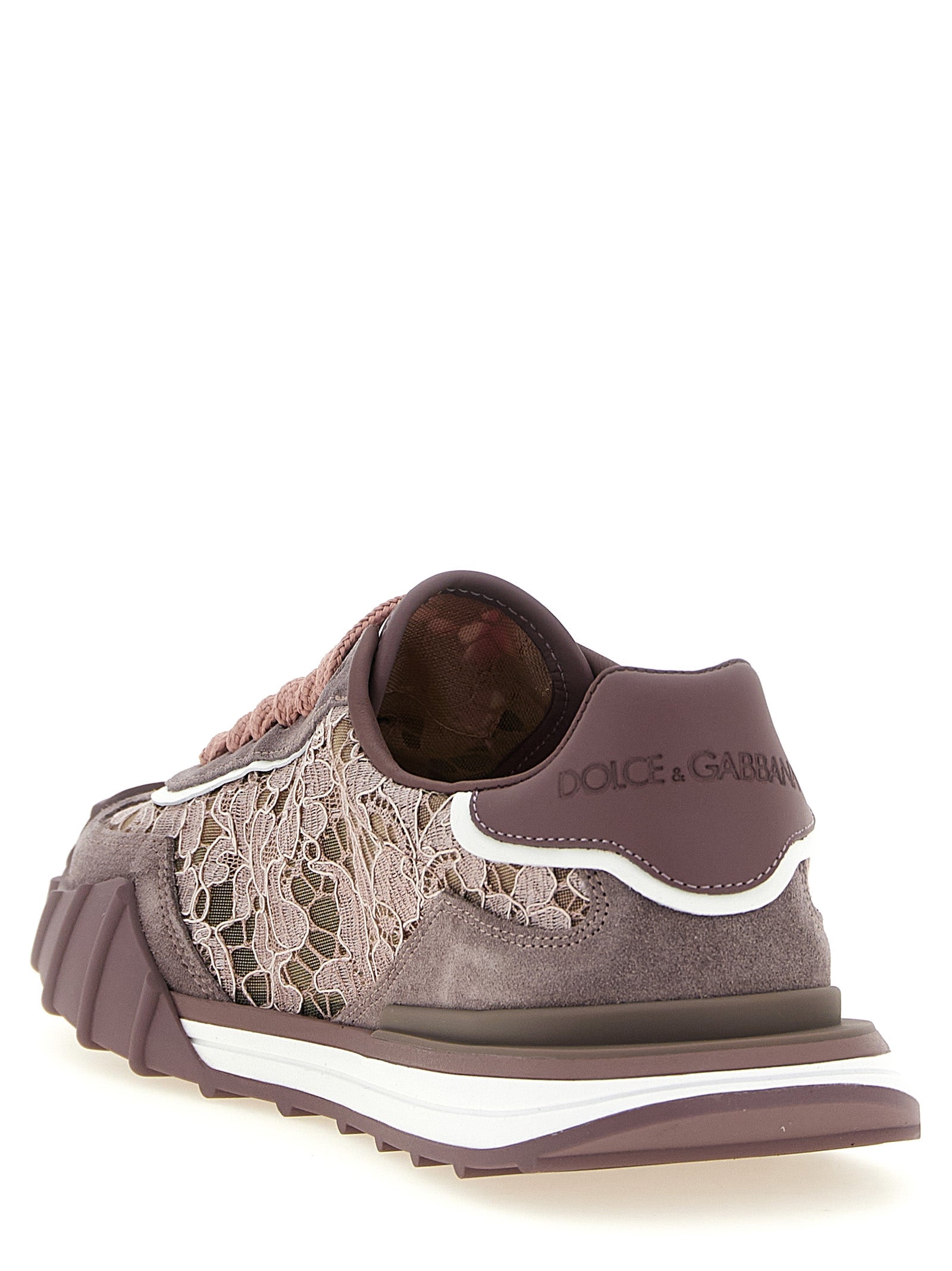 Dolce & Gabbana Lila Leder Sneaker