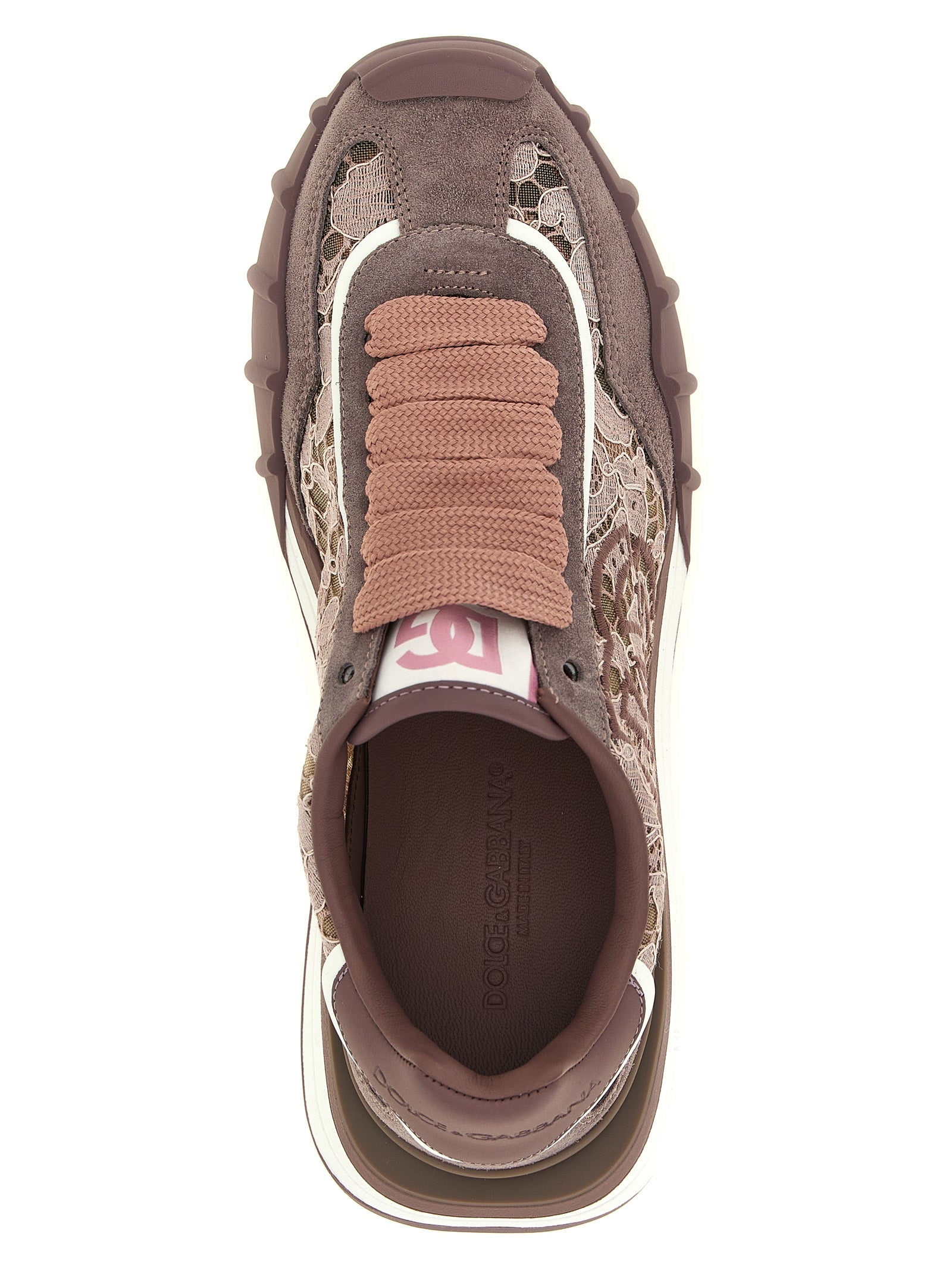 Dolce & Gabbana Lila Leder Sneaker