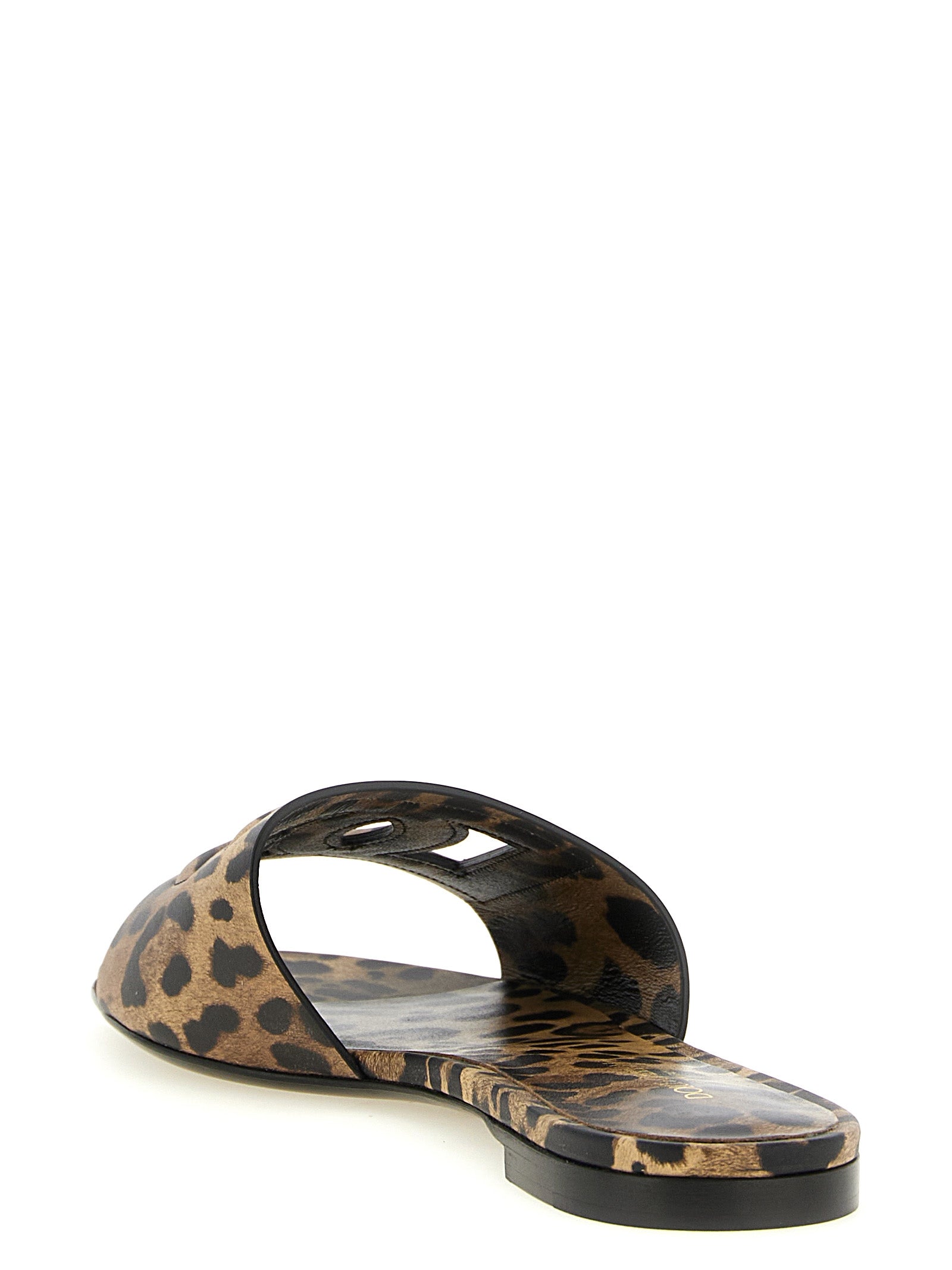 Dolce & Gabbana Braune Kalbsleder-Slipper
