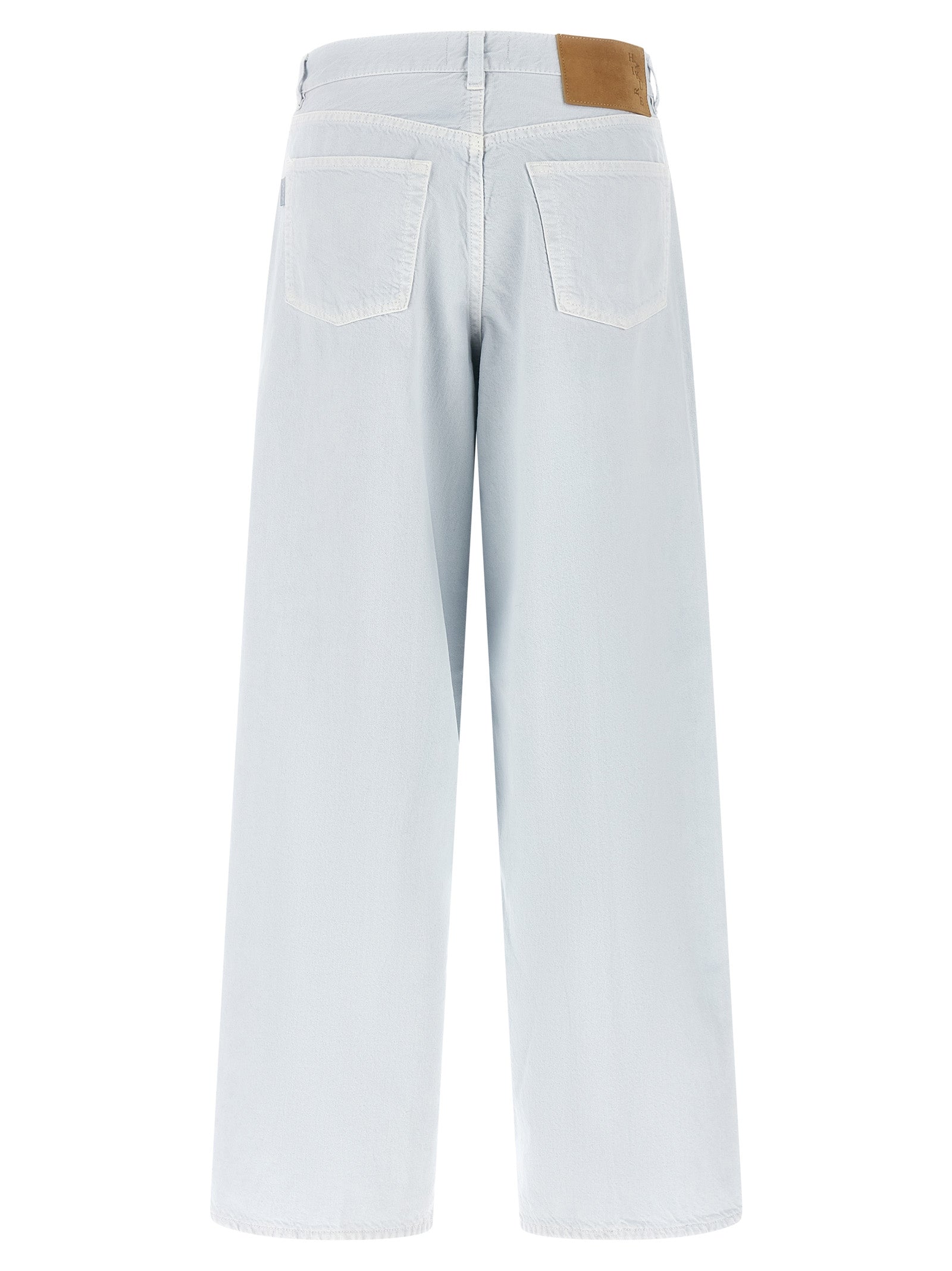 Haikure Weiße Baumwolljeans im Relaxed Fit
