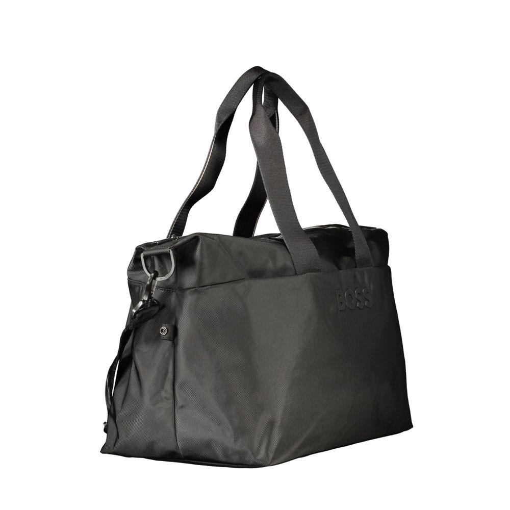 Hugo Boss Schwarze Herren-Tasche aus Polyurethan
