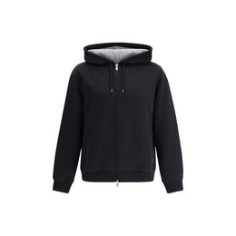Brunello Cucinelli Schwarzer Baumwoll-Sweatshirt