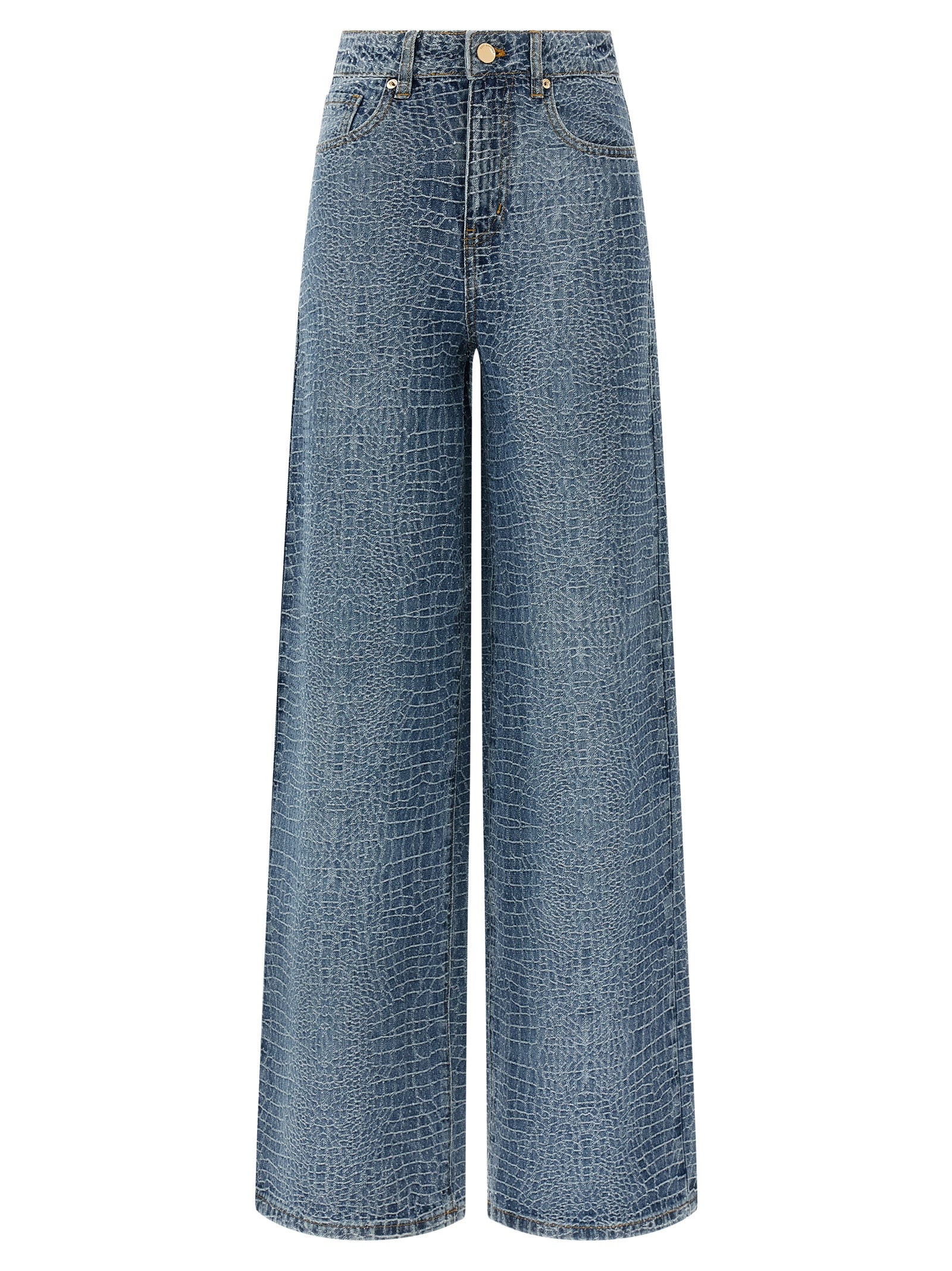 Self-Portrait Blaue Baumwolljeans Denim