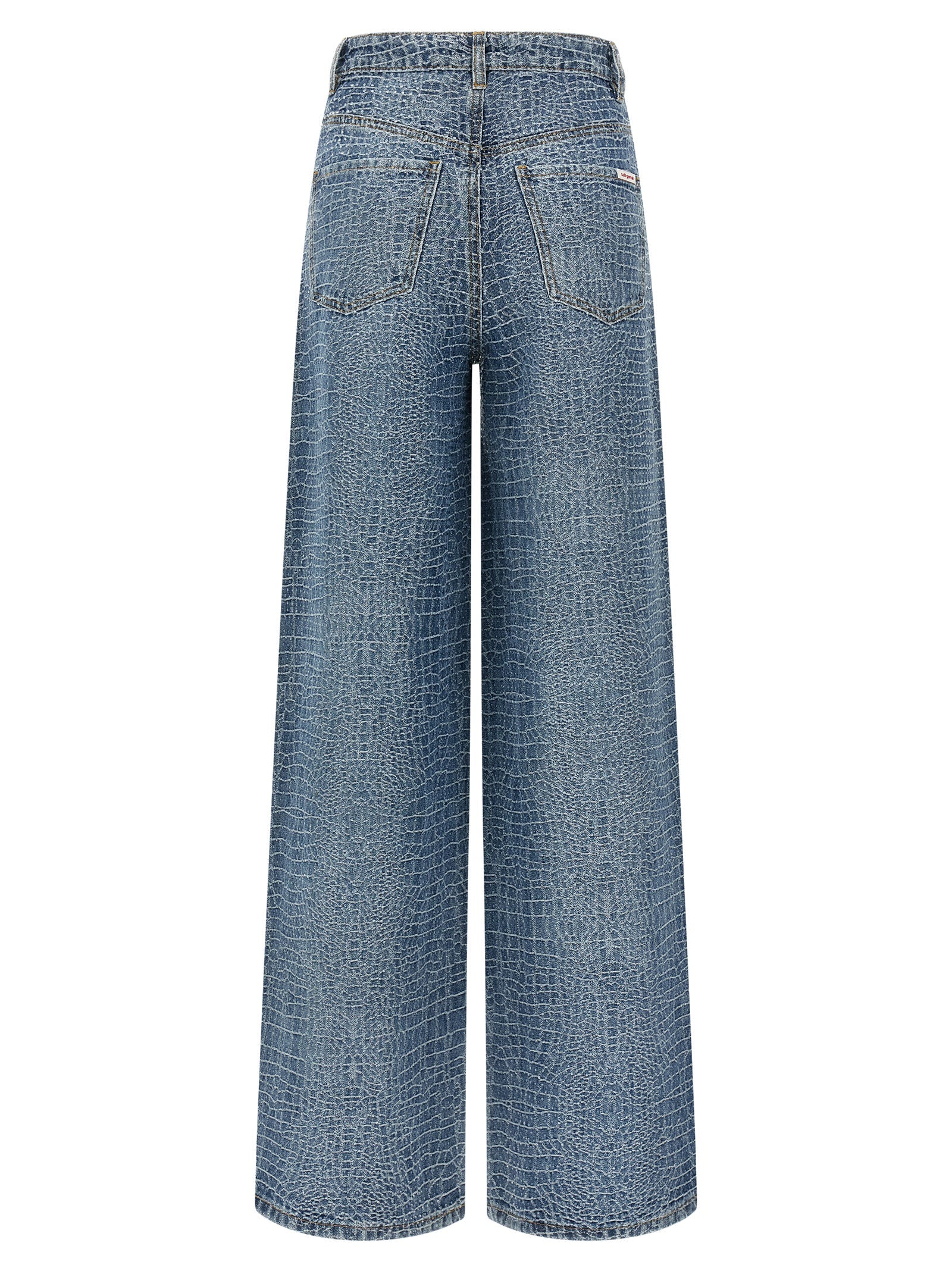 Self-Portrait Blaue Baumwolljeans Denim