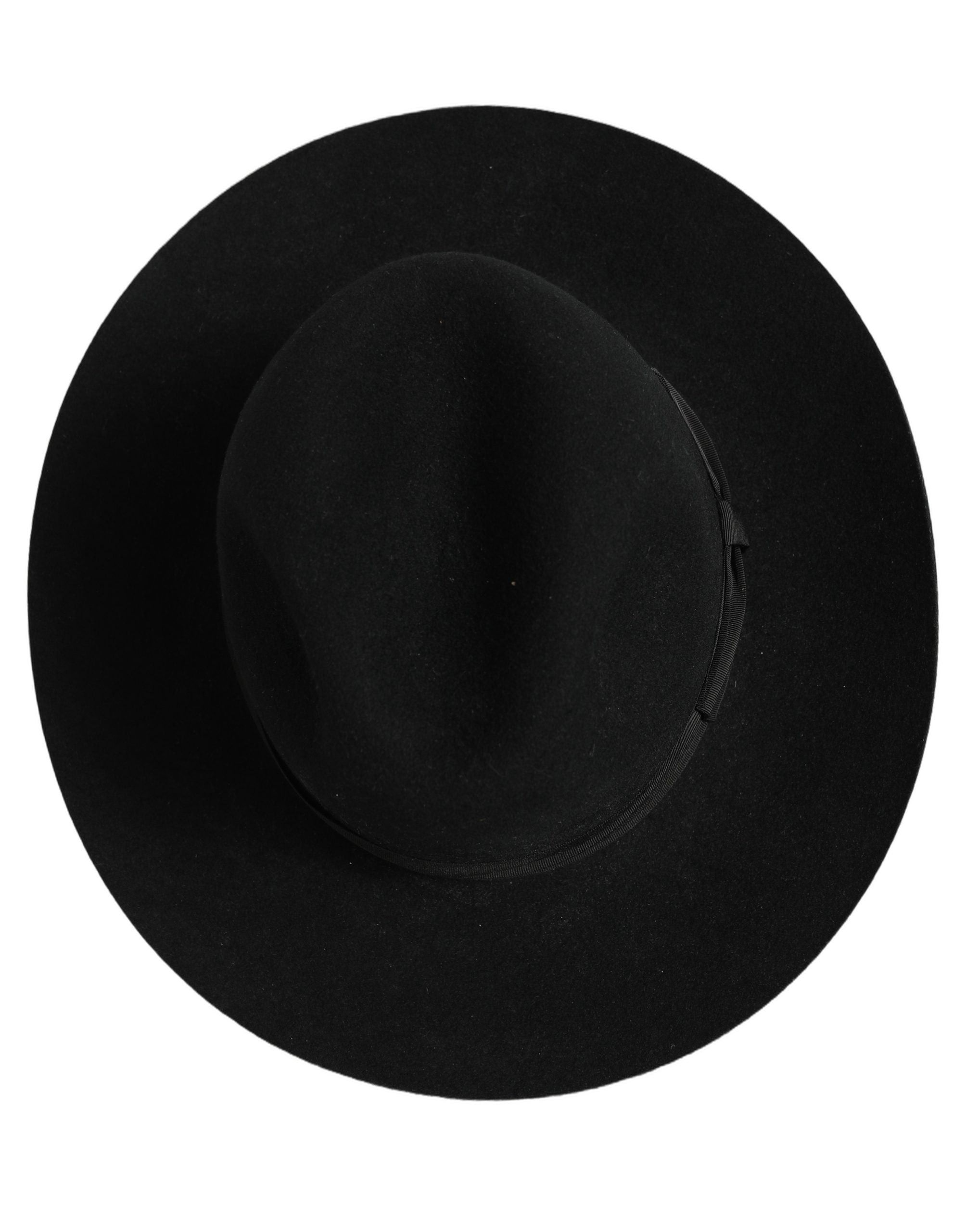 Dolce & Gabbana Herren Schwarzer Klassischer Fedora Hut mit breiter Krempe Capello