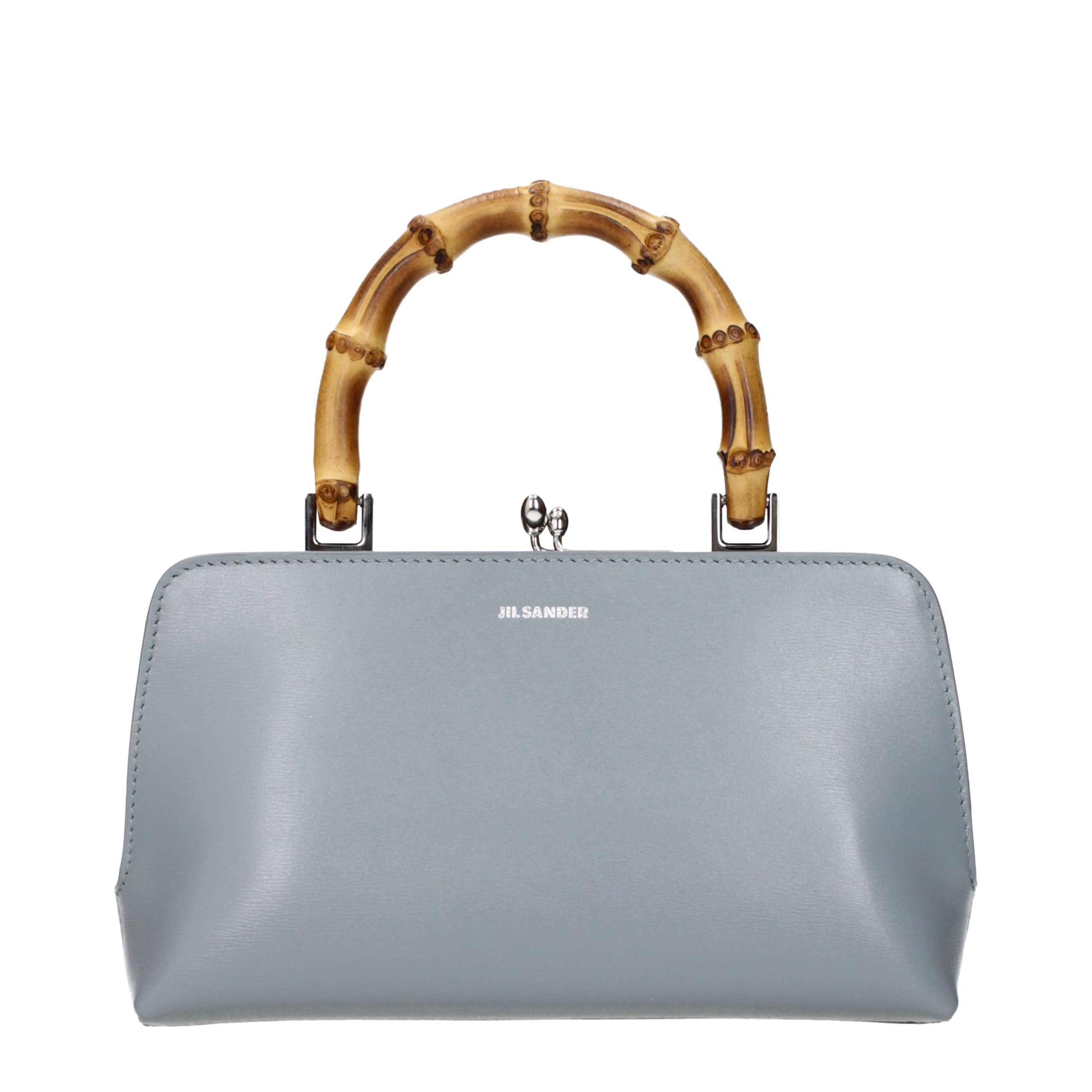 Jil Sander Graue Lederhandtasche