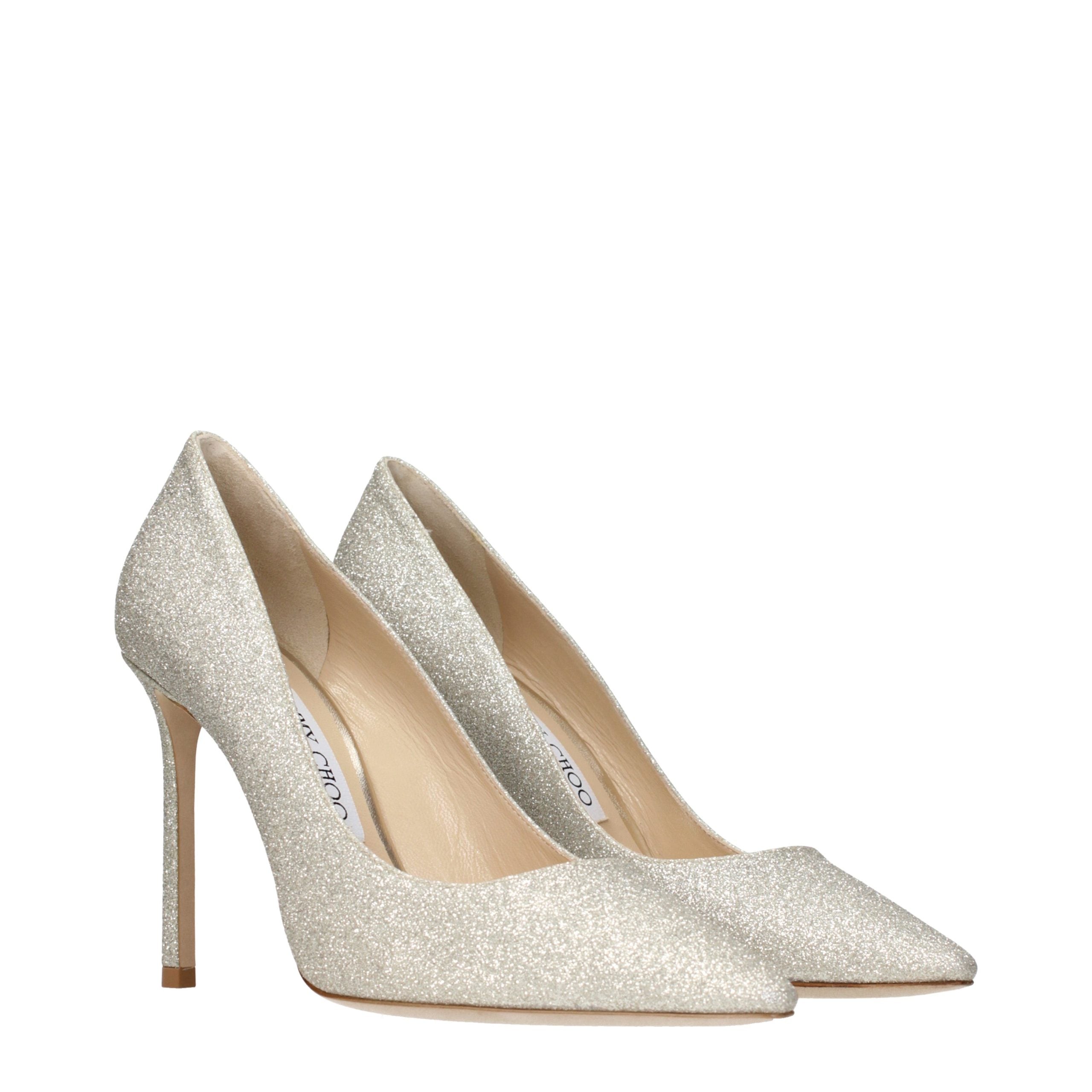 Jimmy Choo Pumps aus Kunststoff mit hohen Absätzen in Gold