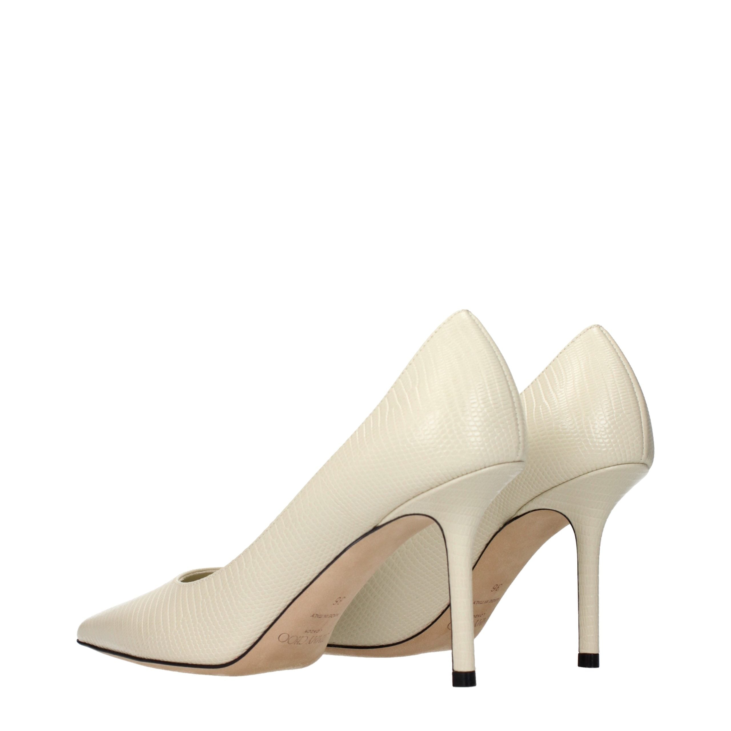 Jimmy Choo Beige Leder Pumps mit hohem Absatz