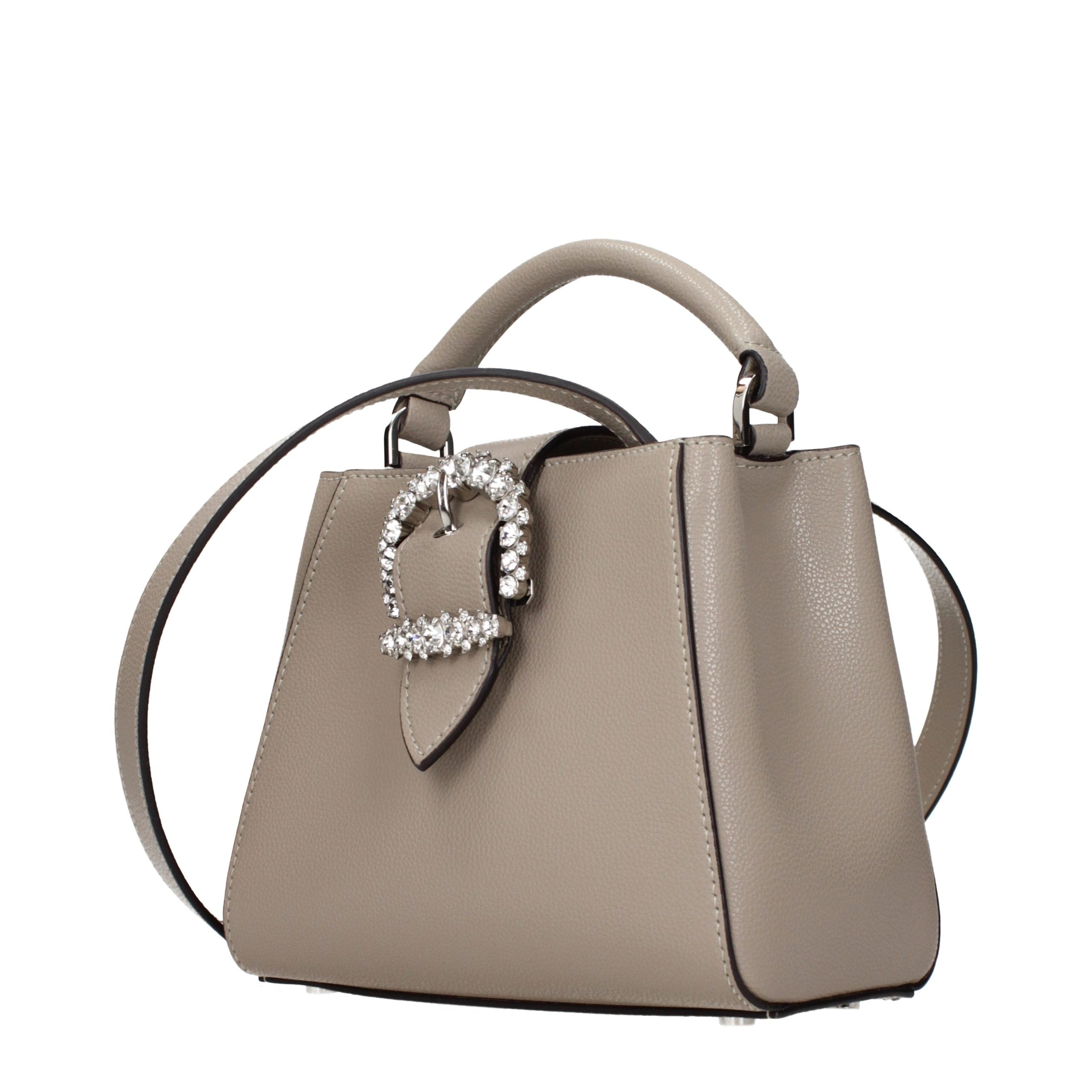 Jimmy Choo Graue Lederhandtasche