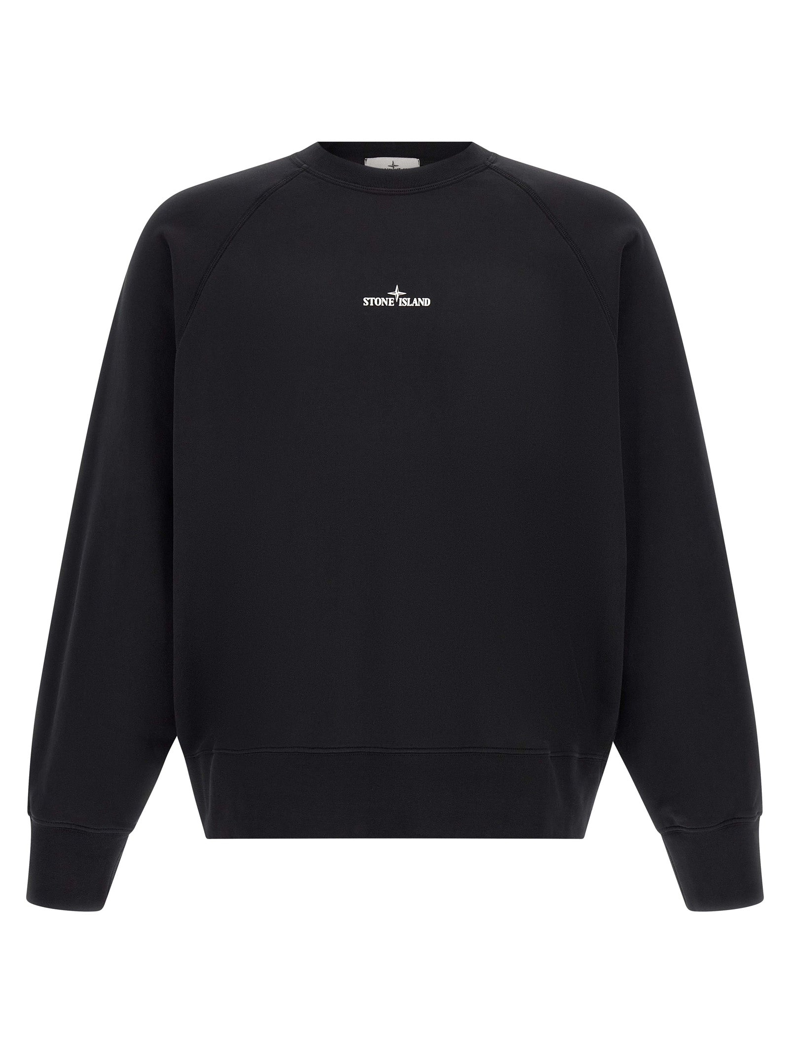 Stone Island Schwarzer Baumwoll-Sweatshirt