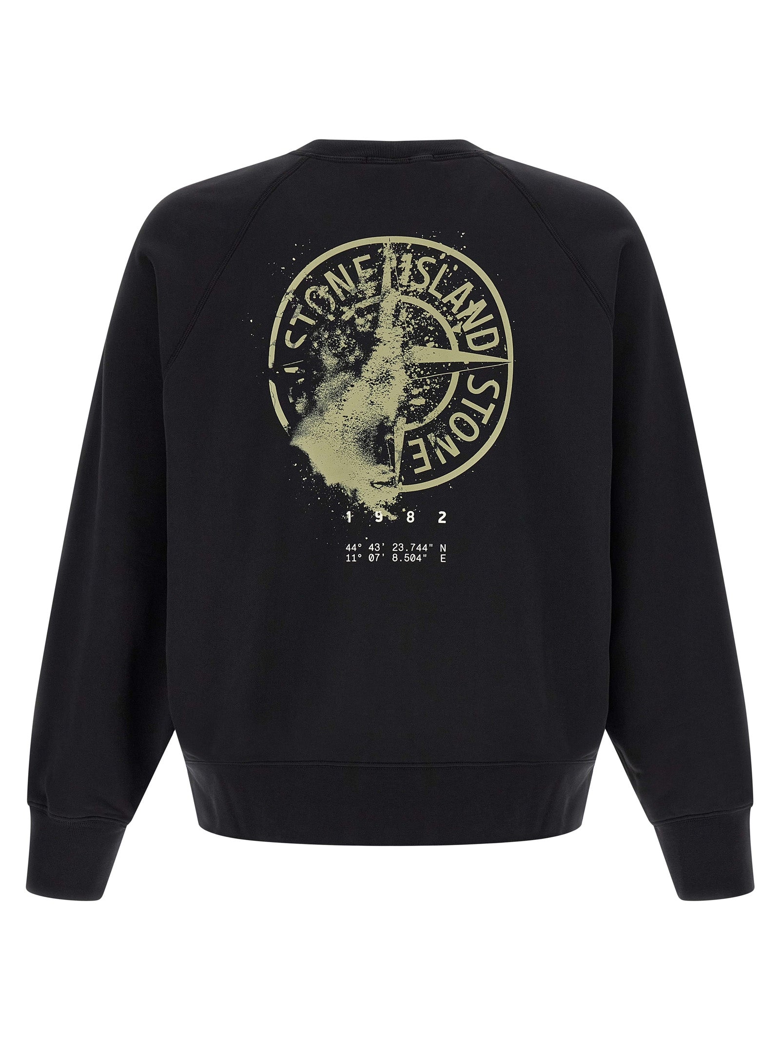Stone Island Schwarzer Baumwoll-Sweatshirt