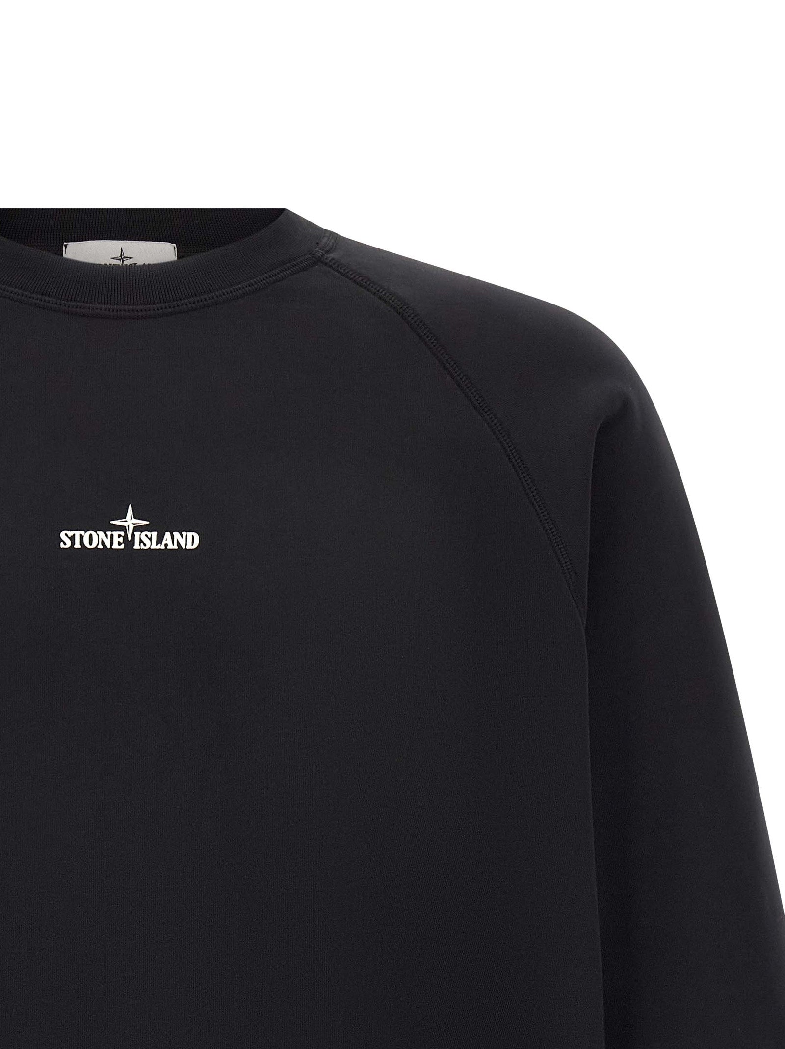 Stone Island Schwarzer Baumwoll-Sweatshirt