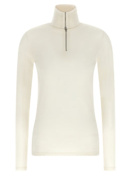 Jil Sander Weiße Strickjacke aus Polyester