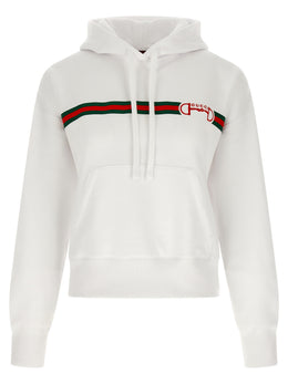 Gucci Weiße Baumwoll-Kapuzenpullover