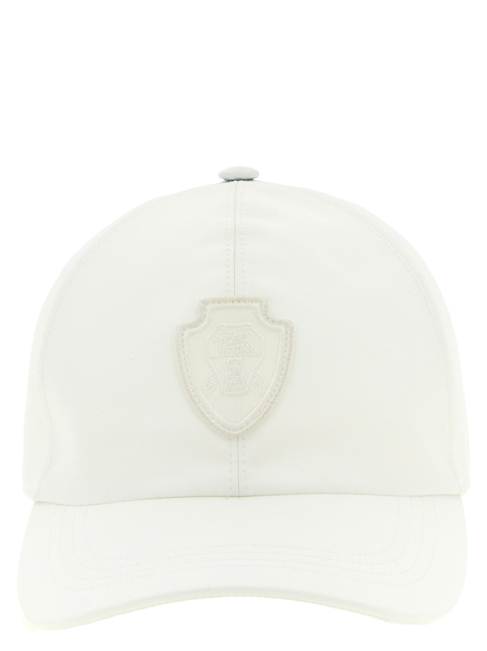 Brunello Cucinelli Weiße Polyester-Kappe (Baseball Cap)