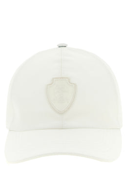 Brunello Cucinelli Weiße Polyester-Kappe (Baseball Cap)