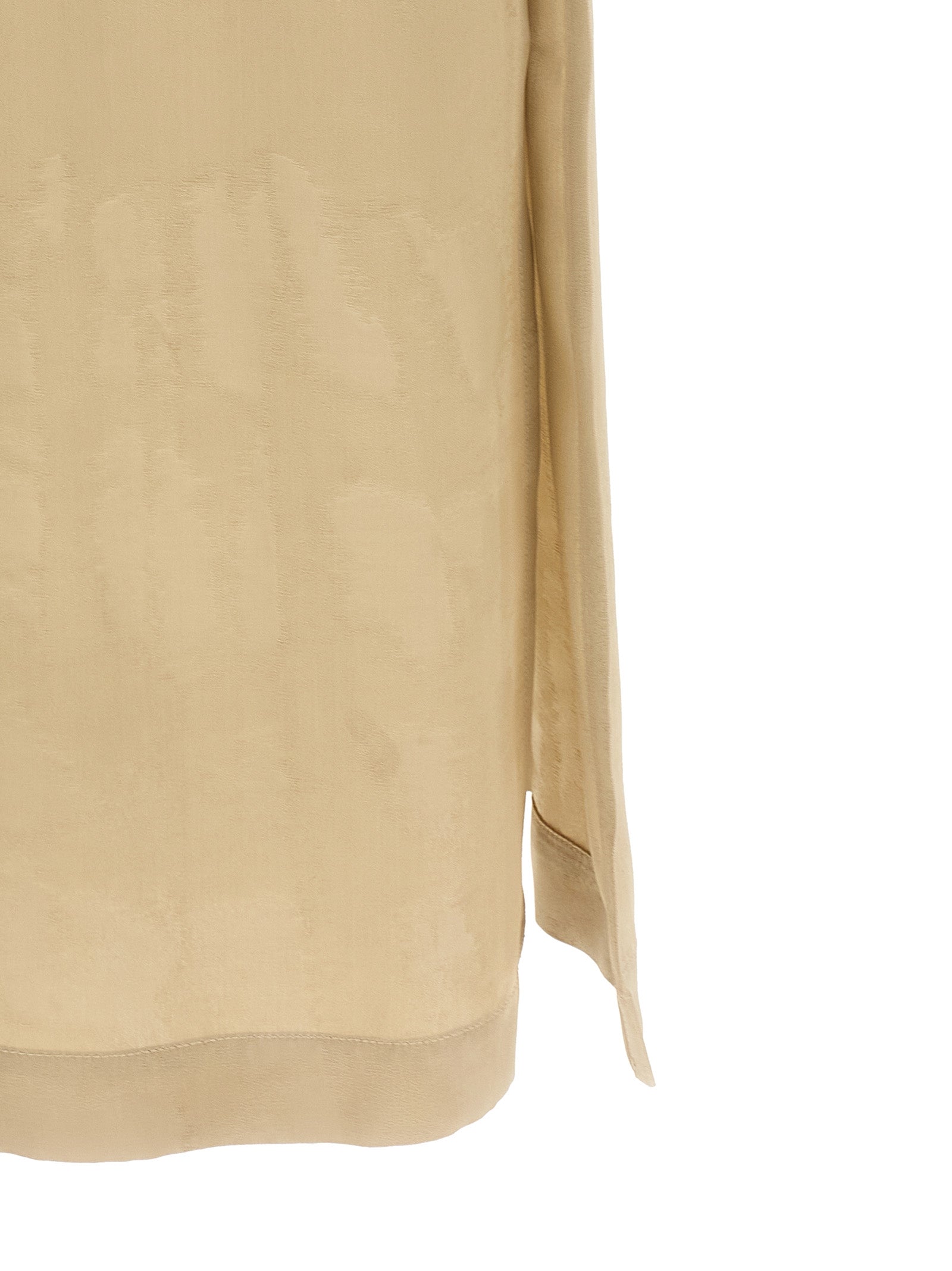 Peserico Beige Viskose Midikleid