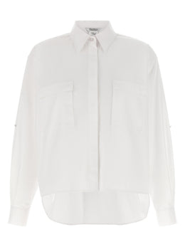 Max Mara Weiße Baumwollbluse