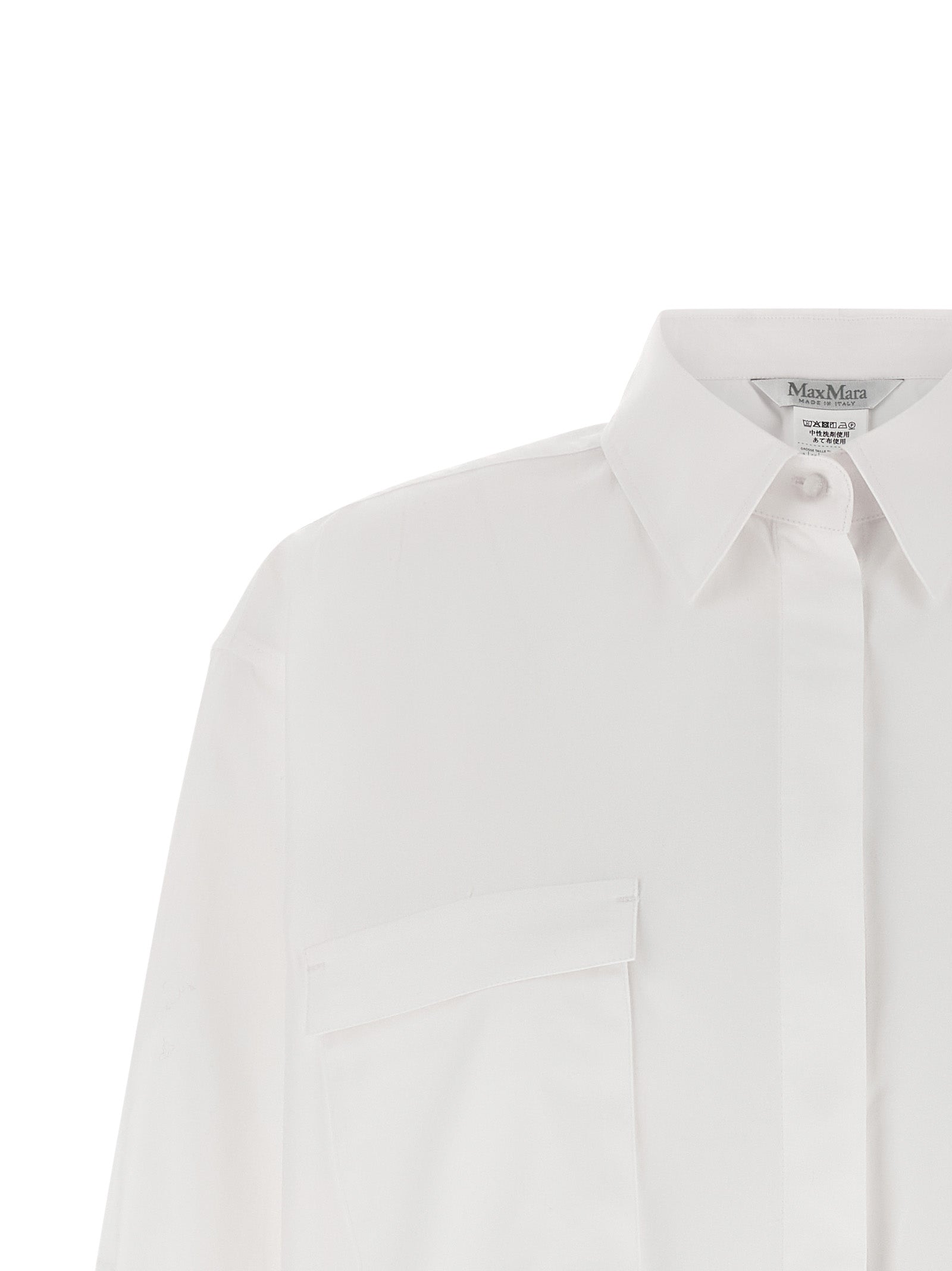 Max Mara Weiße Baumwollbluse