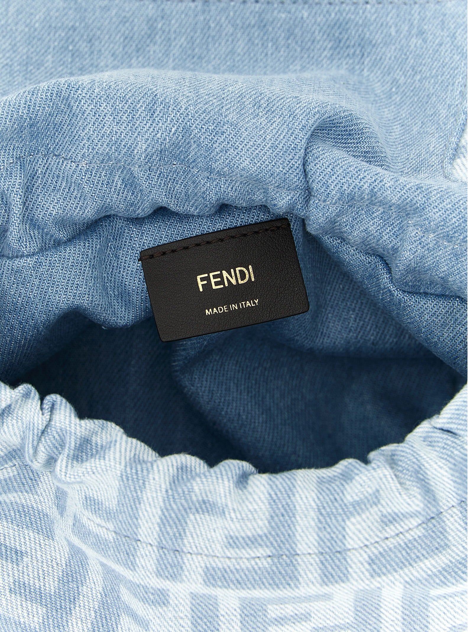 Fendi Blaue Baumwoll-Handtasche