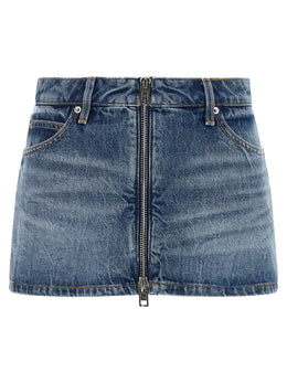 Alexander Wang Blaue Baumwoll-Bermudashorts
