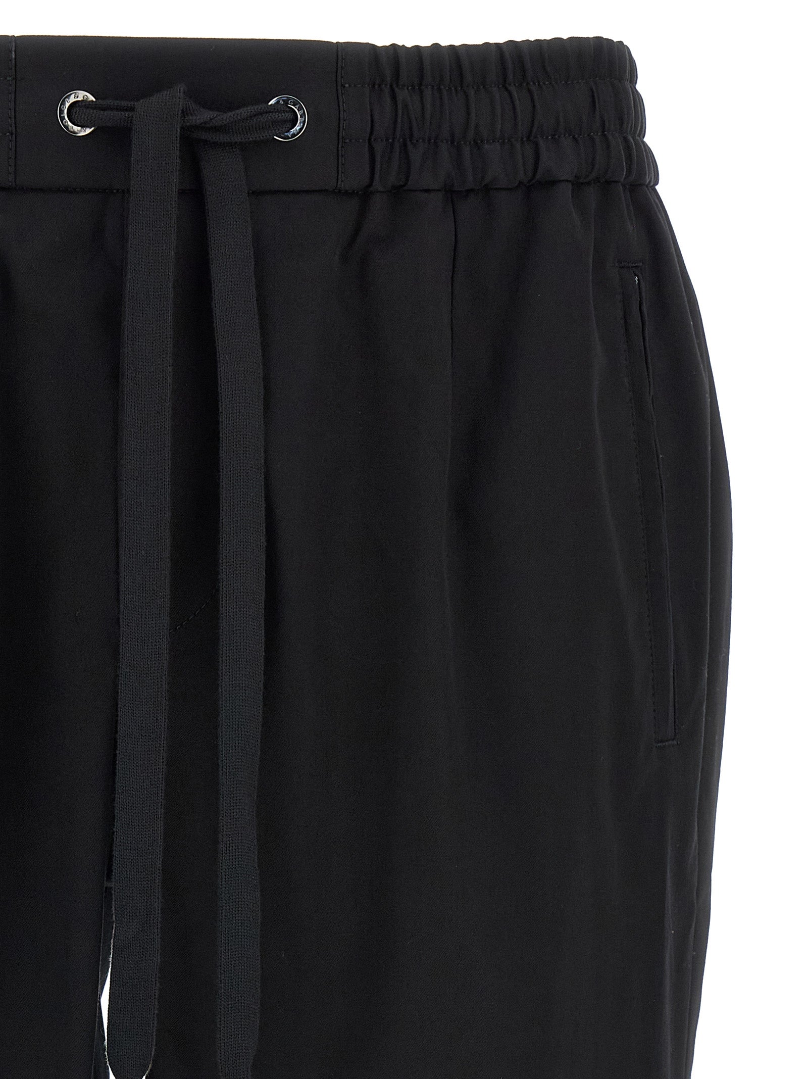 Dolce & Gabbana Schwarze Baumwoll-Freizeithose