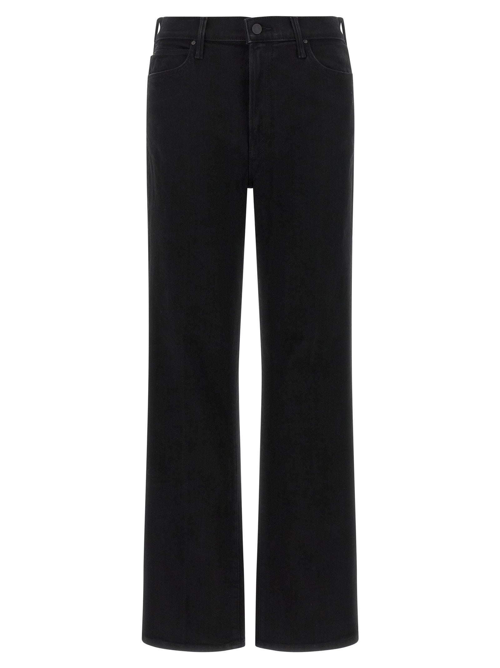 Mother Denim Schwarze Baumwoll-Schlagjeans