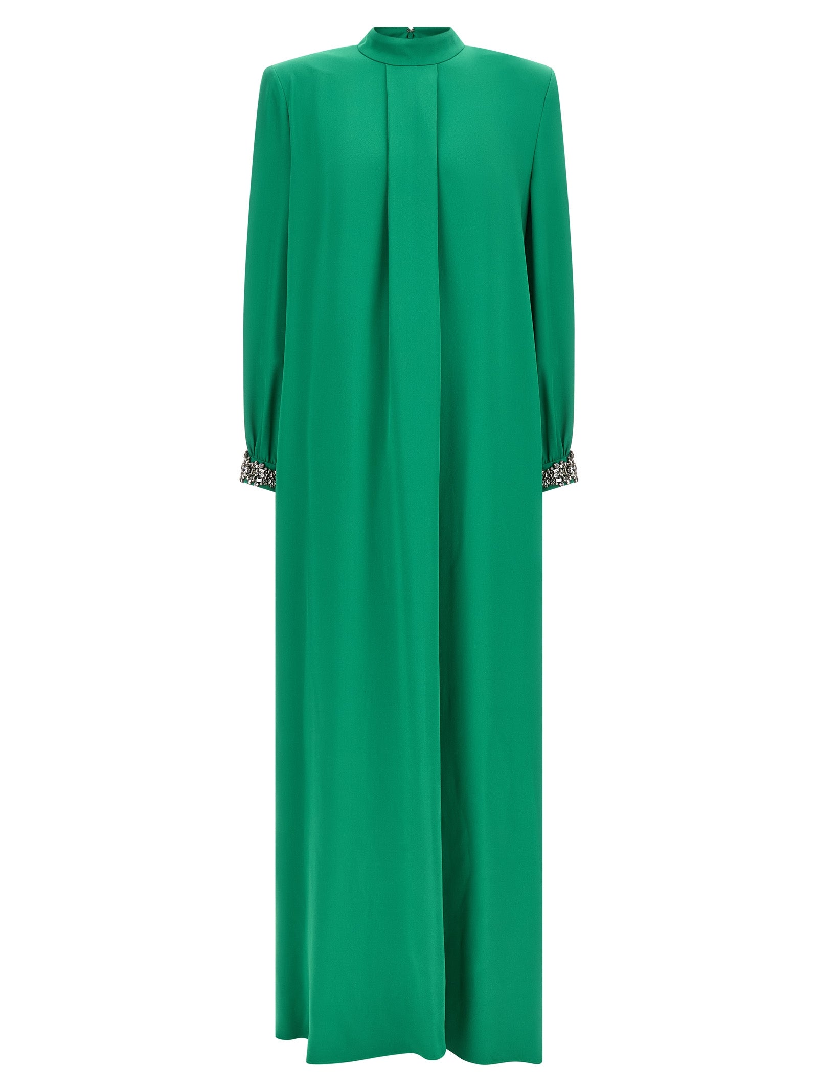 Valentino Garavani Zweifarbige Seiden-Maxikleid