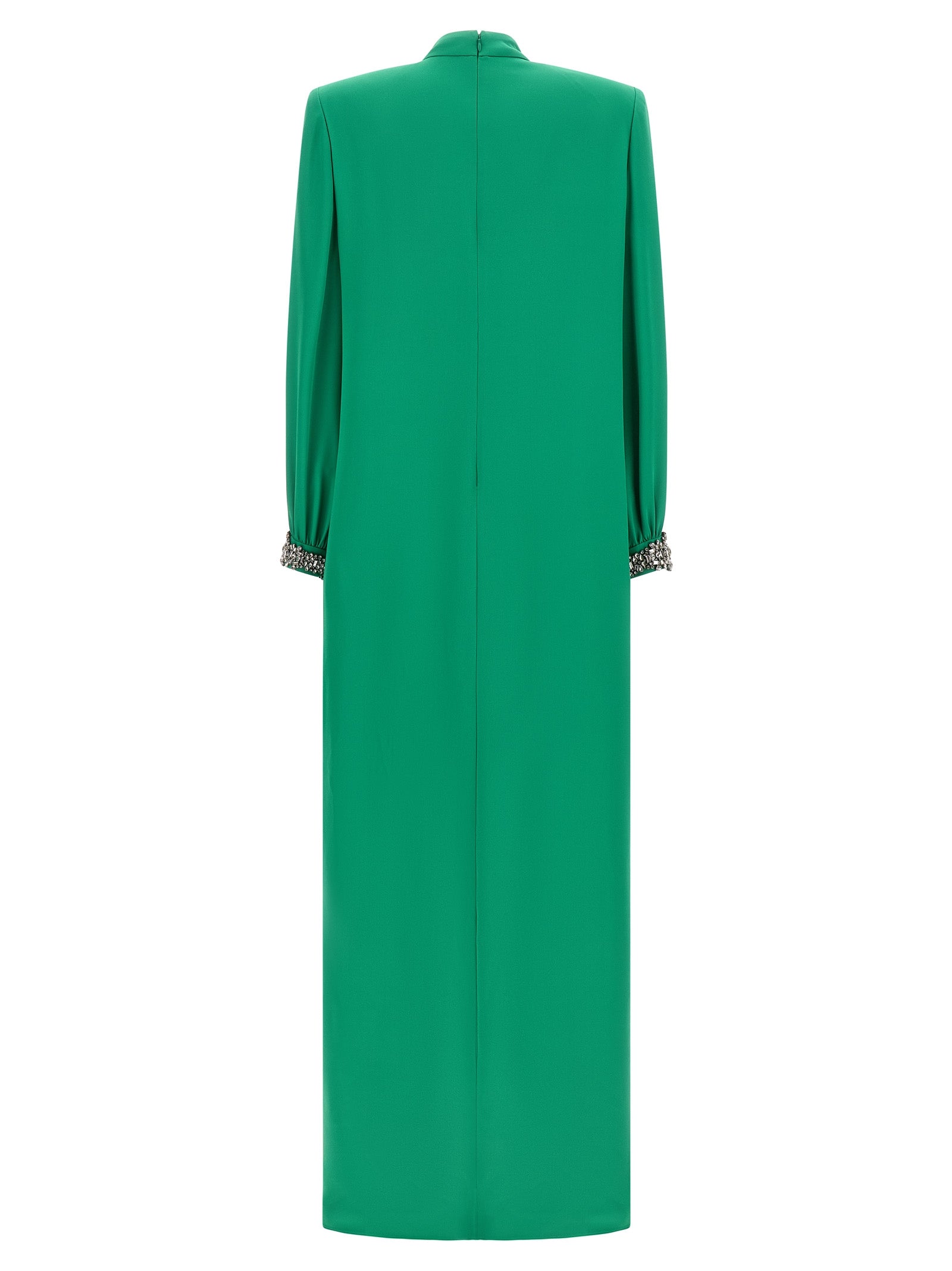 Valentino Garavani Zweifarbige Seiden-Maxikleid