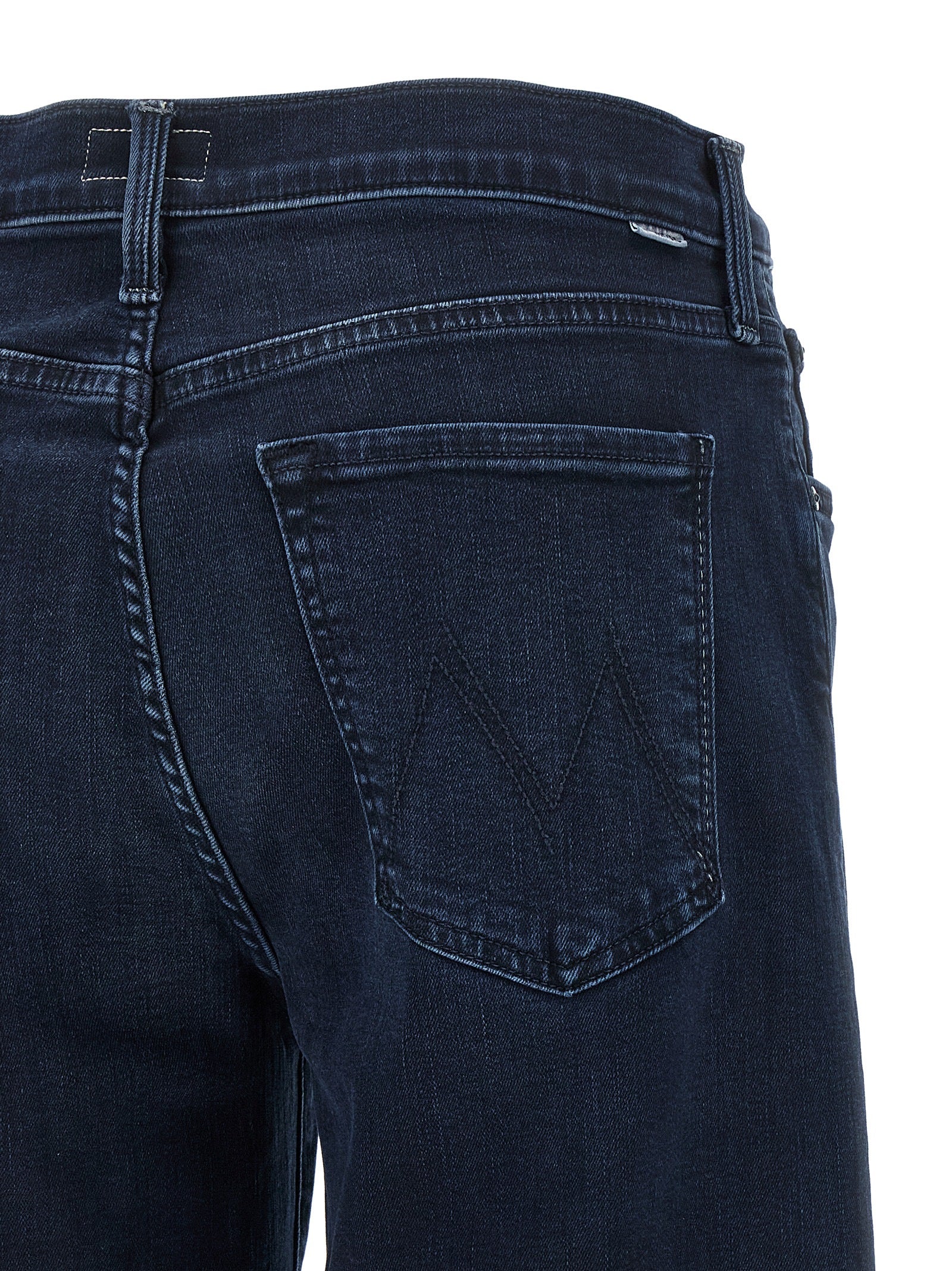 Mother Denim Blaue Baumwolljeans Denim