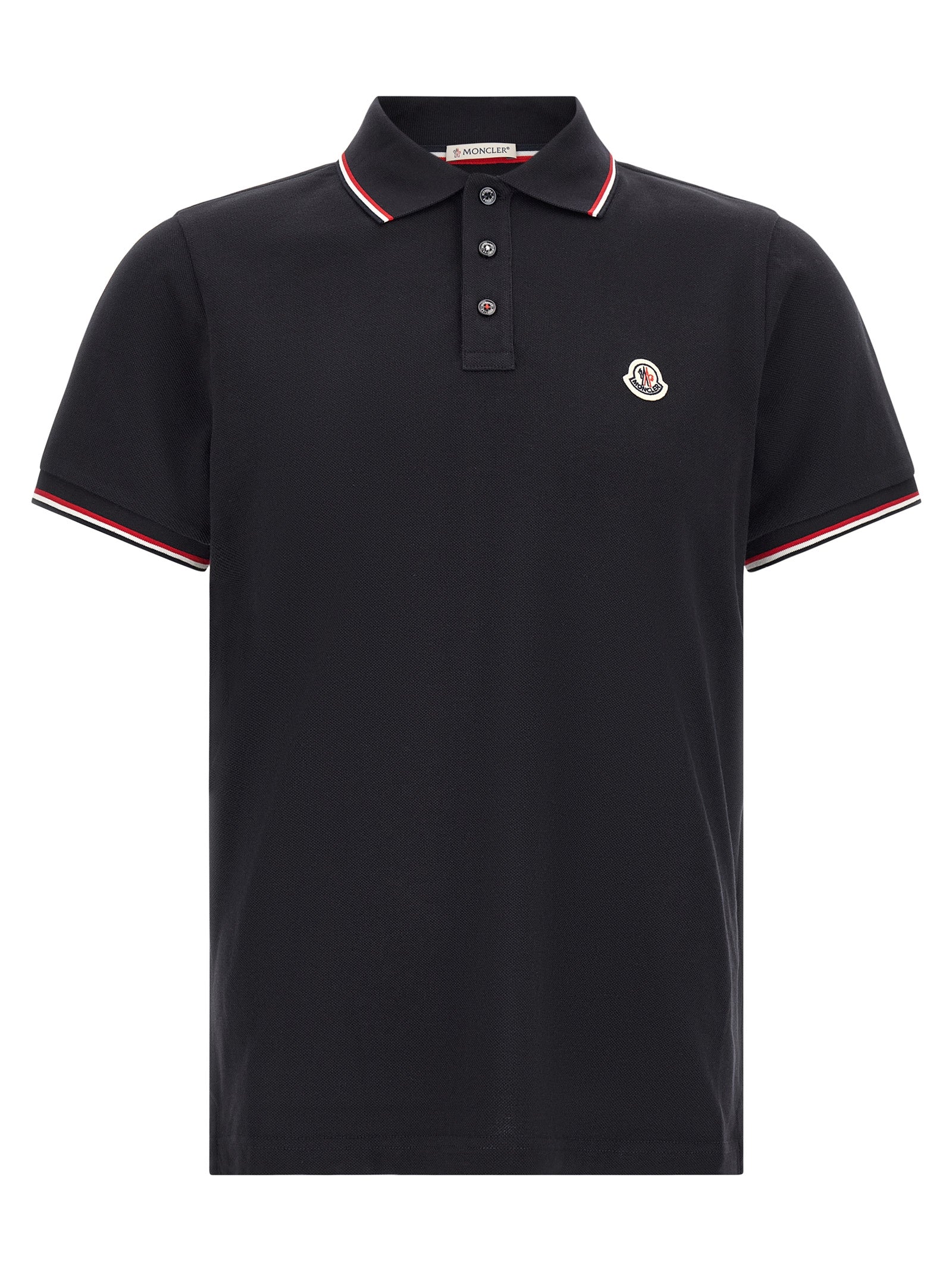 Moncler Blaues Baumwoll-Polohemd