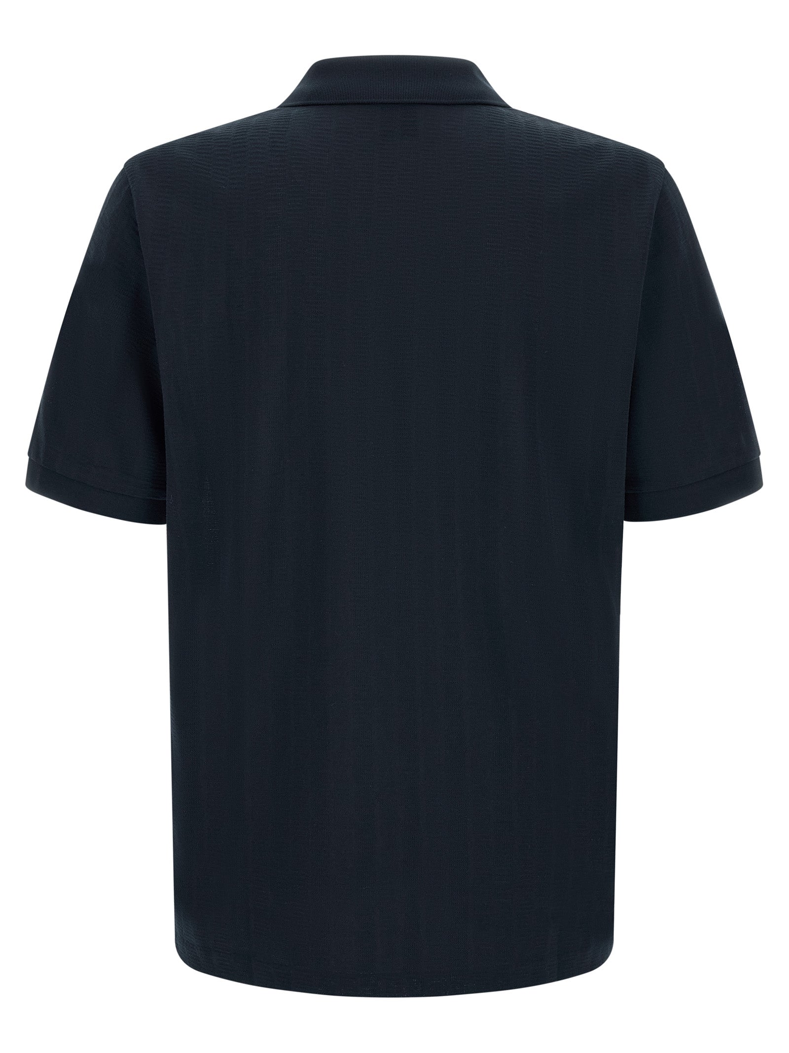 Hugo Boss Blaues Baumwoll-Polohemd