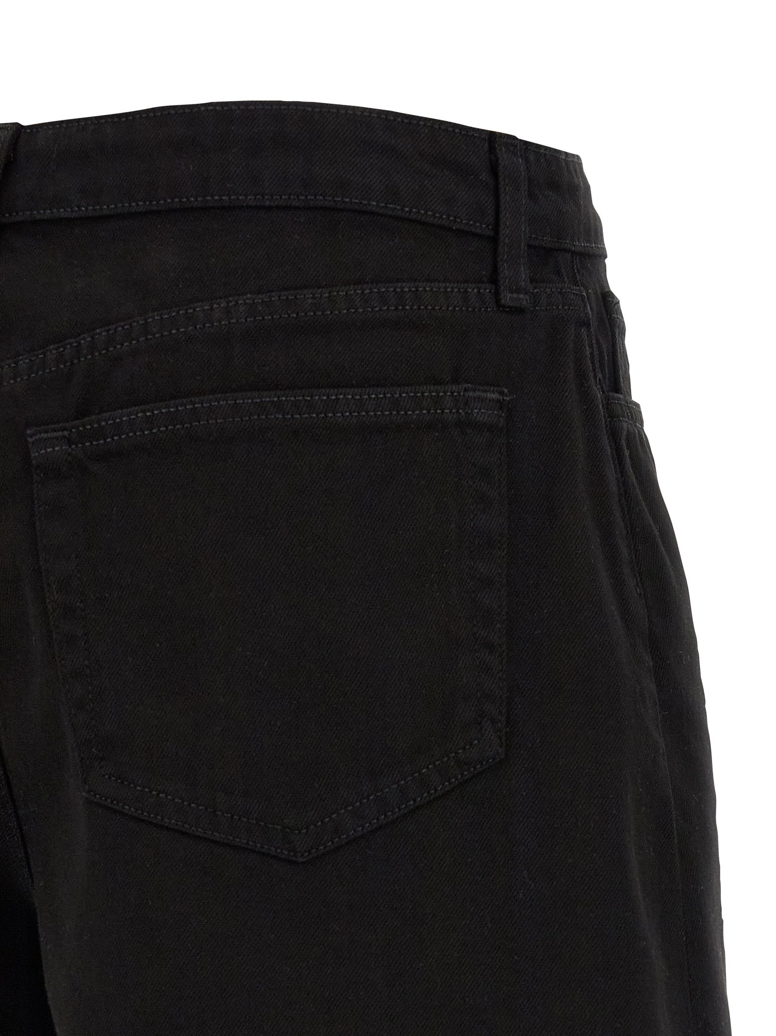 L'Agence Schwarze Baumwoll-Bermudashorts