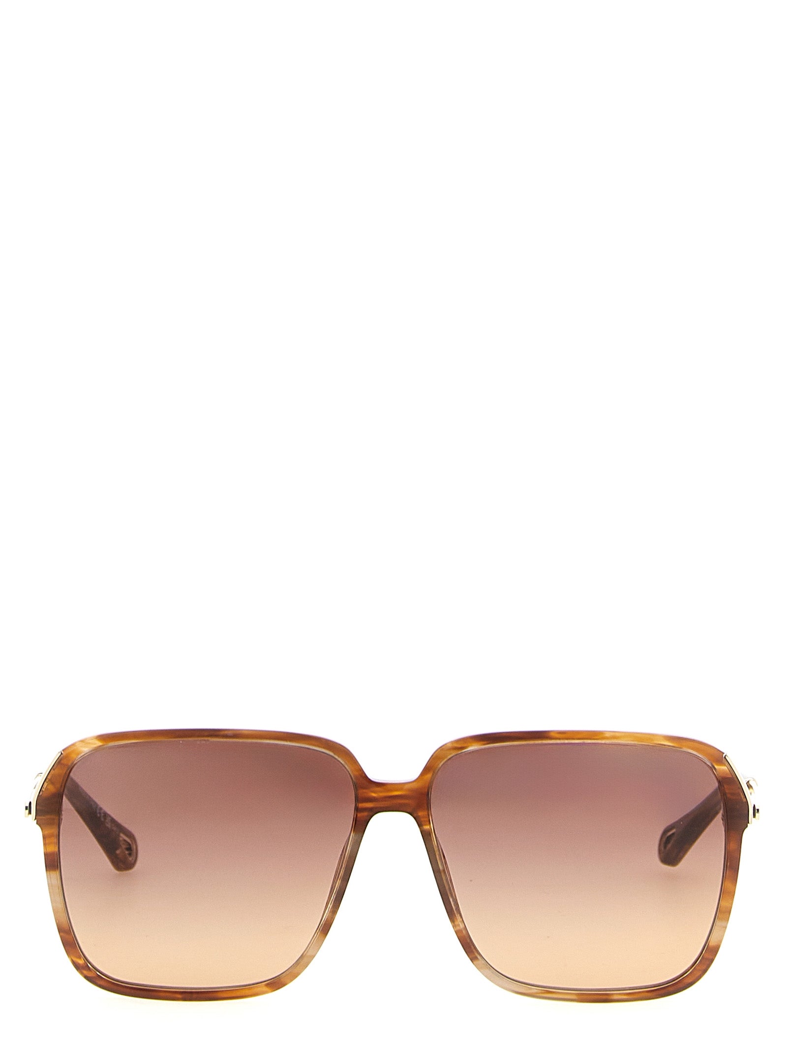 Chloé Braune Sonnenbrille aus Acetat