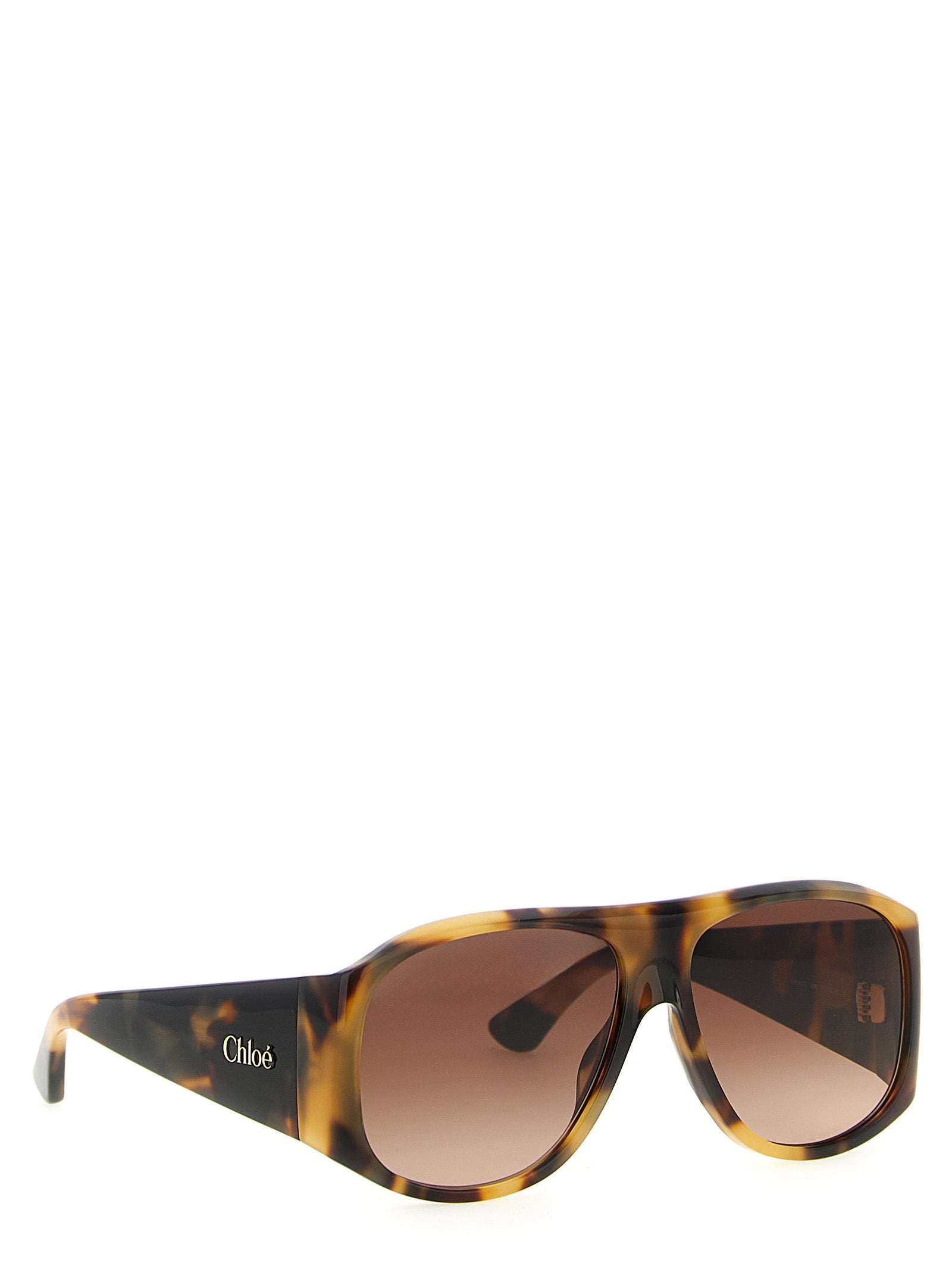 Chloé Braune Sonnenbrille aus Acetat