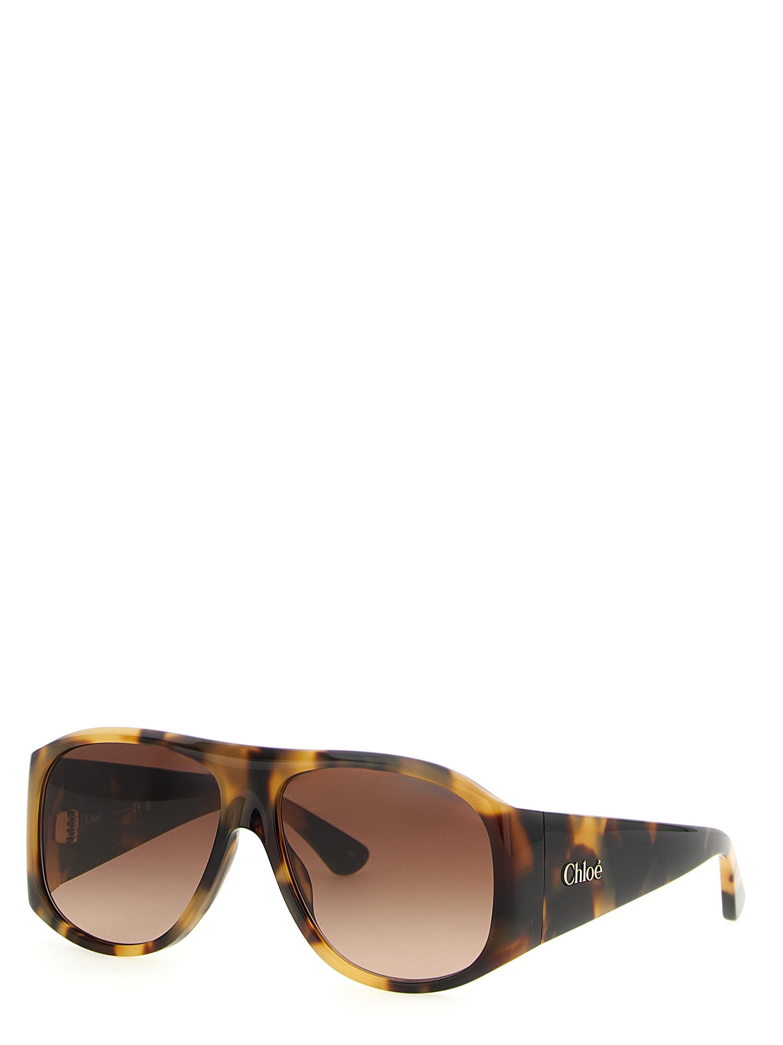 Chloé Braune Sonnenbrille aus Acetat