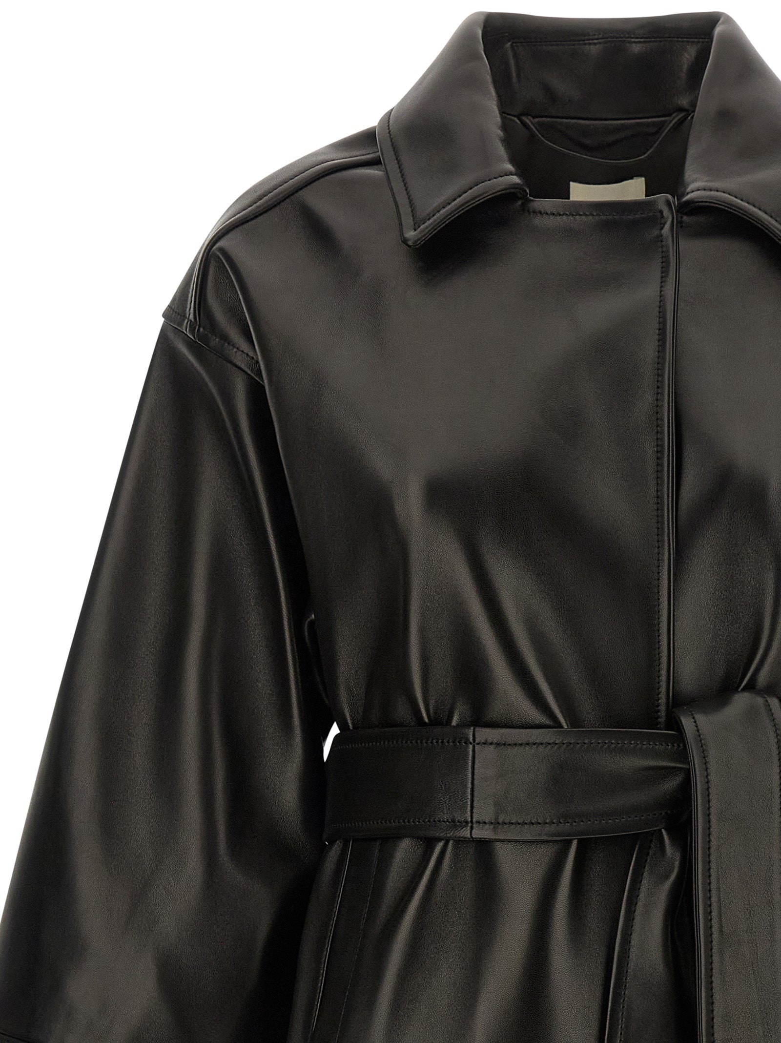 Khaite Schwarze Lammlederjacke