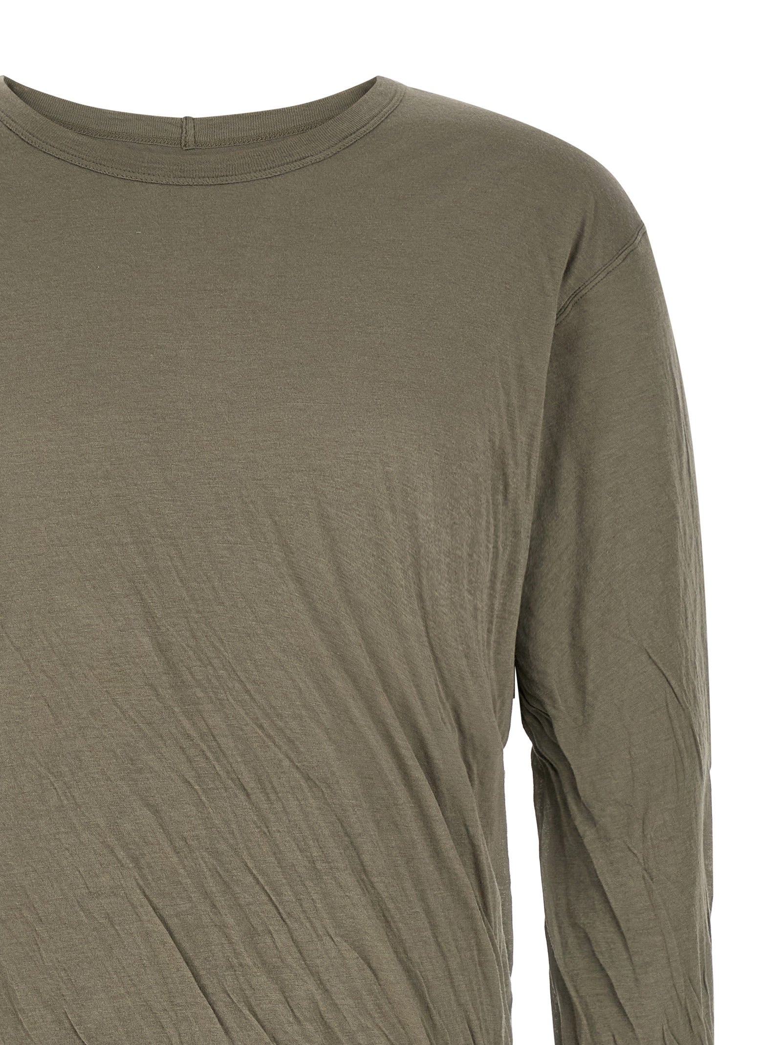 Rick Owens Graues Baumwoll-T-Shirt