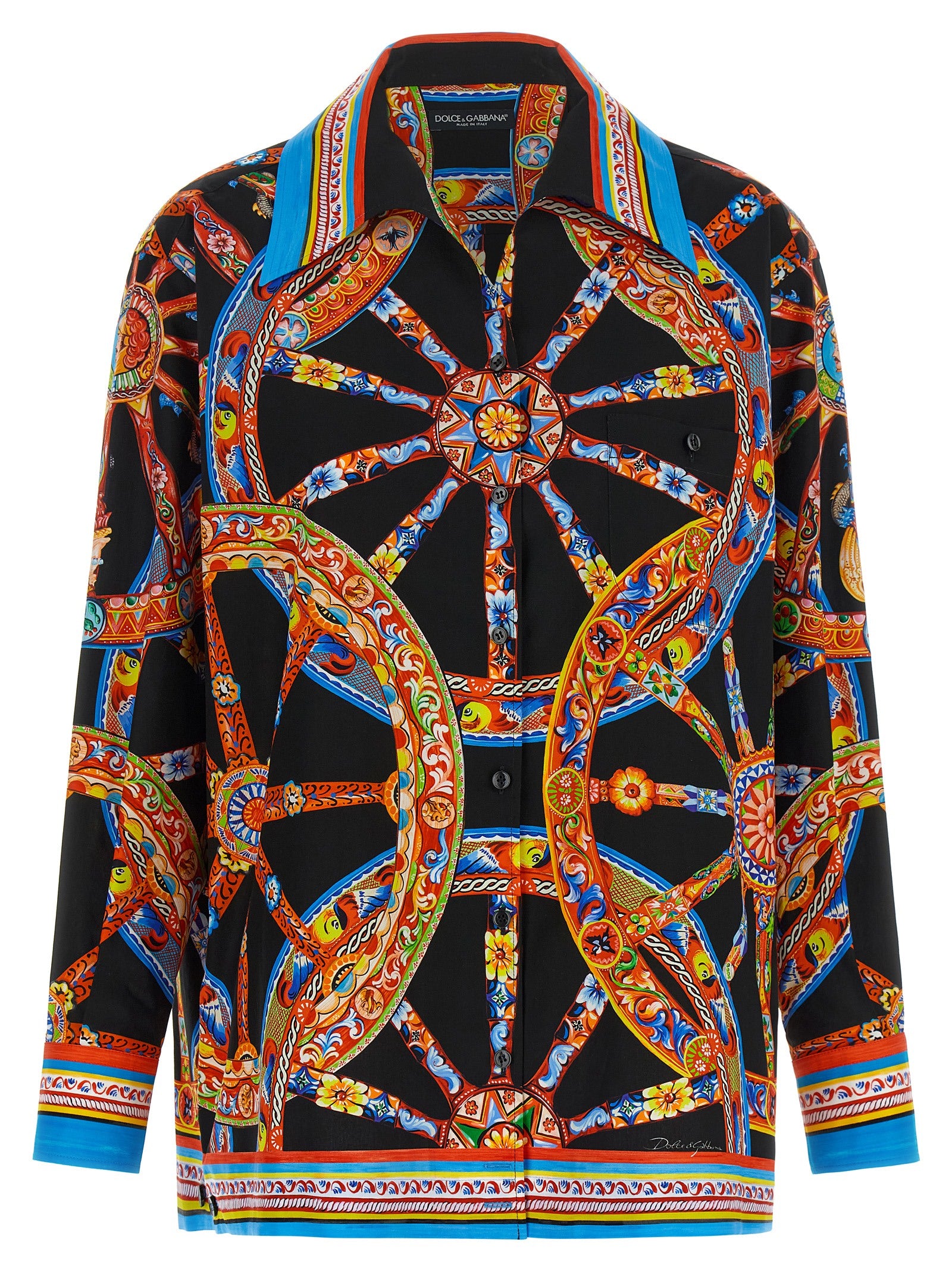 Dolce & Gabbana Mehrfarbige Baumwollbluse
