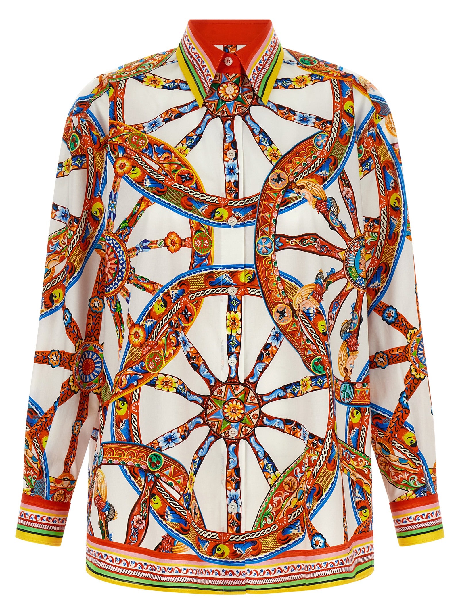 Dolce & Gabbana Mehrfarbige Baumwollbluse