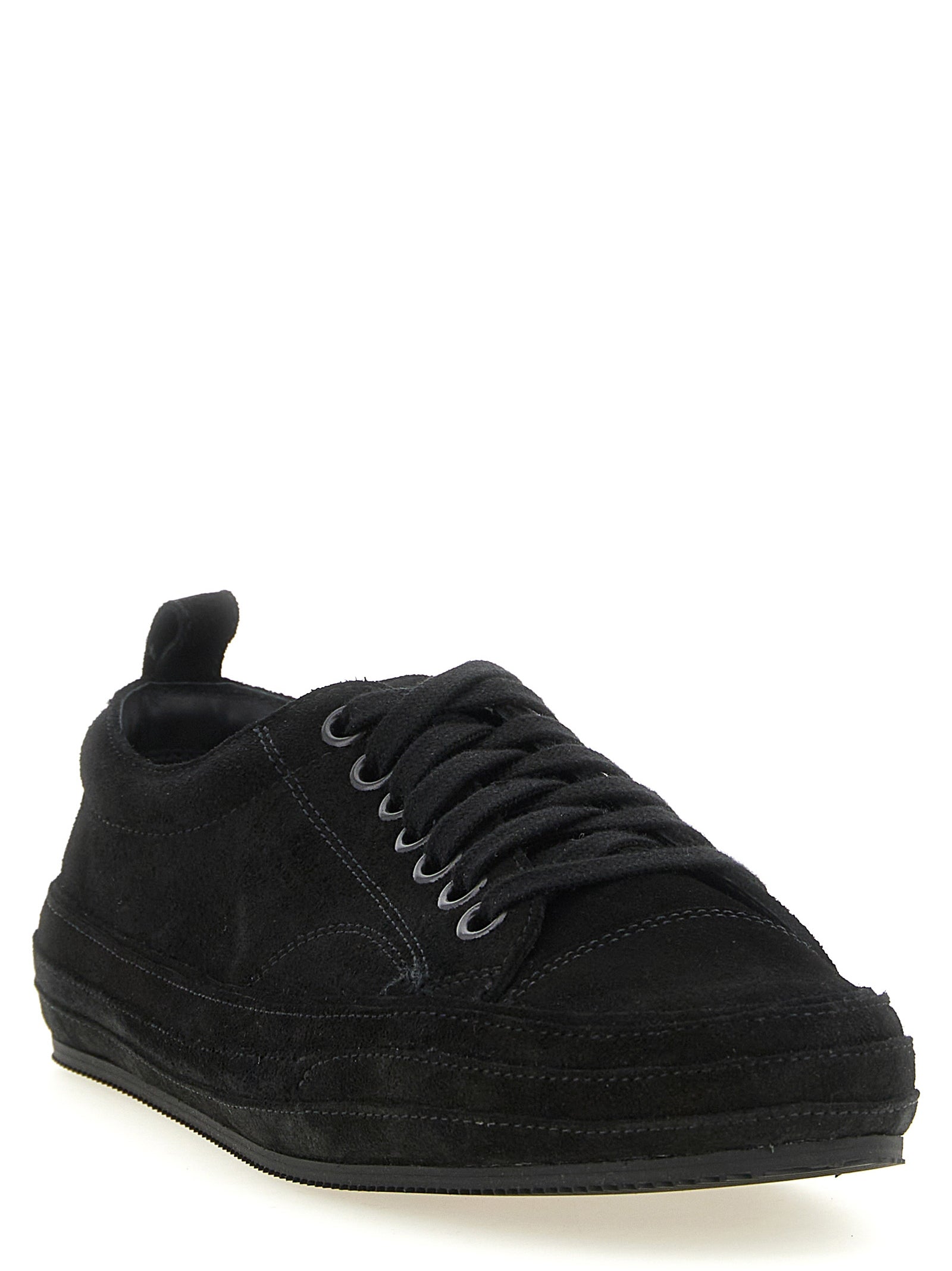Tom Ford Schwarze Leder Low-Top-Sneaker