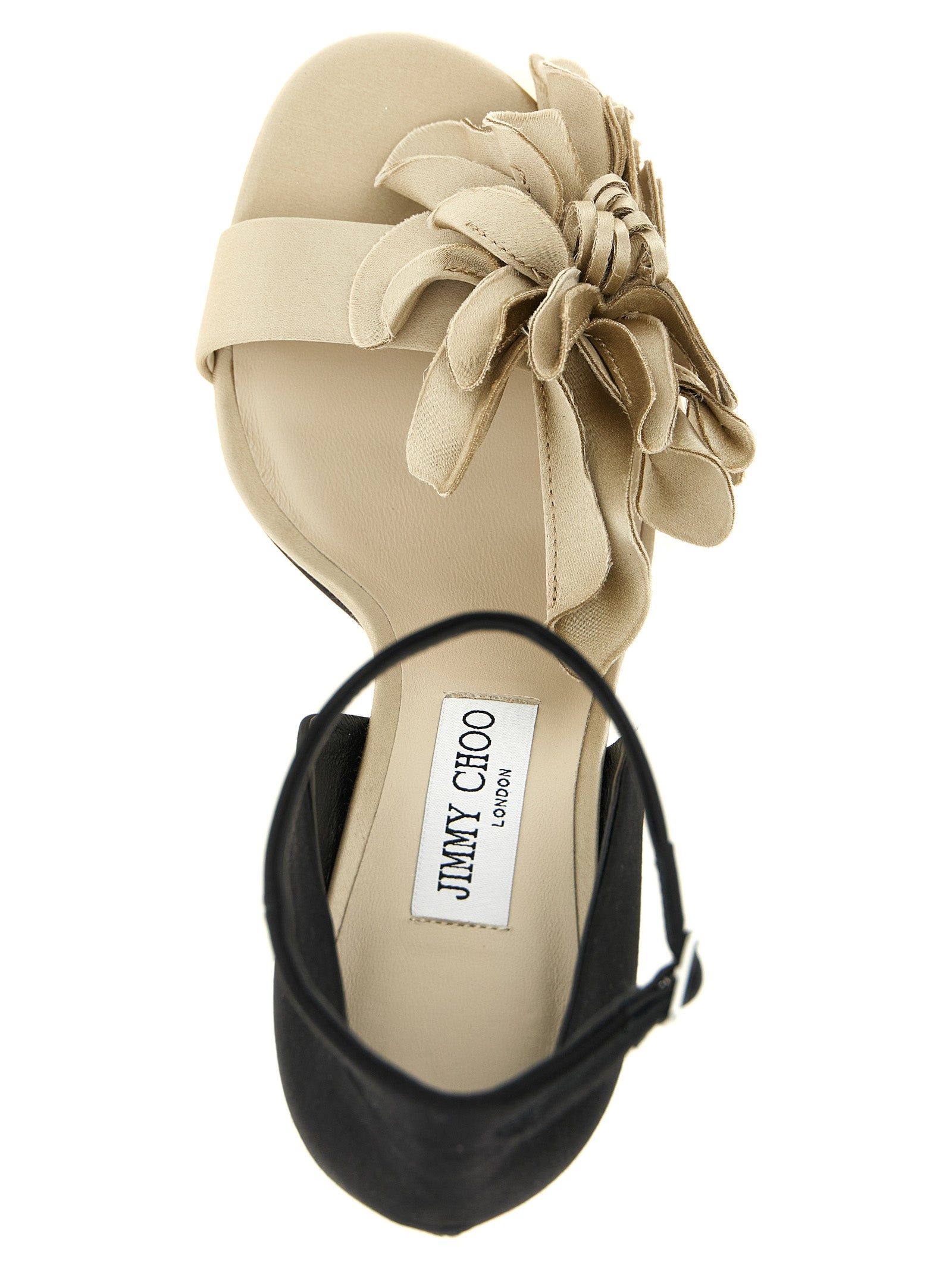 Jimmy Choo Mehrfarbige Tencel-Stilettosandalen
