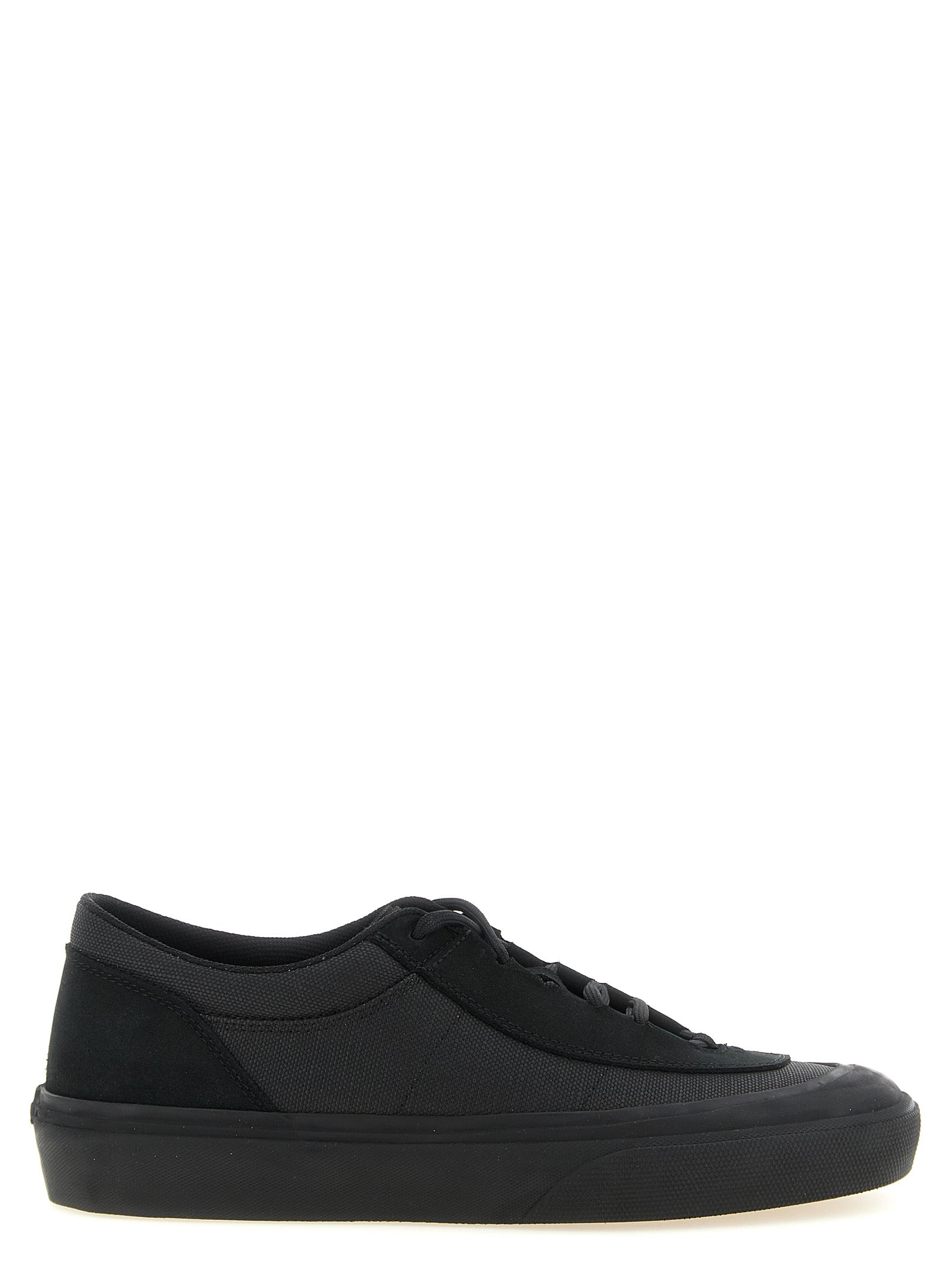Stone Island Schwarze Low-Top-Sneaker aus Baumwolle