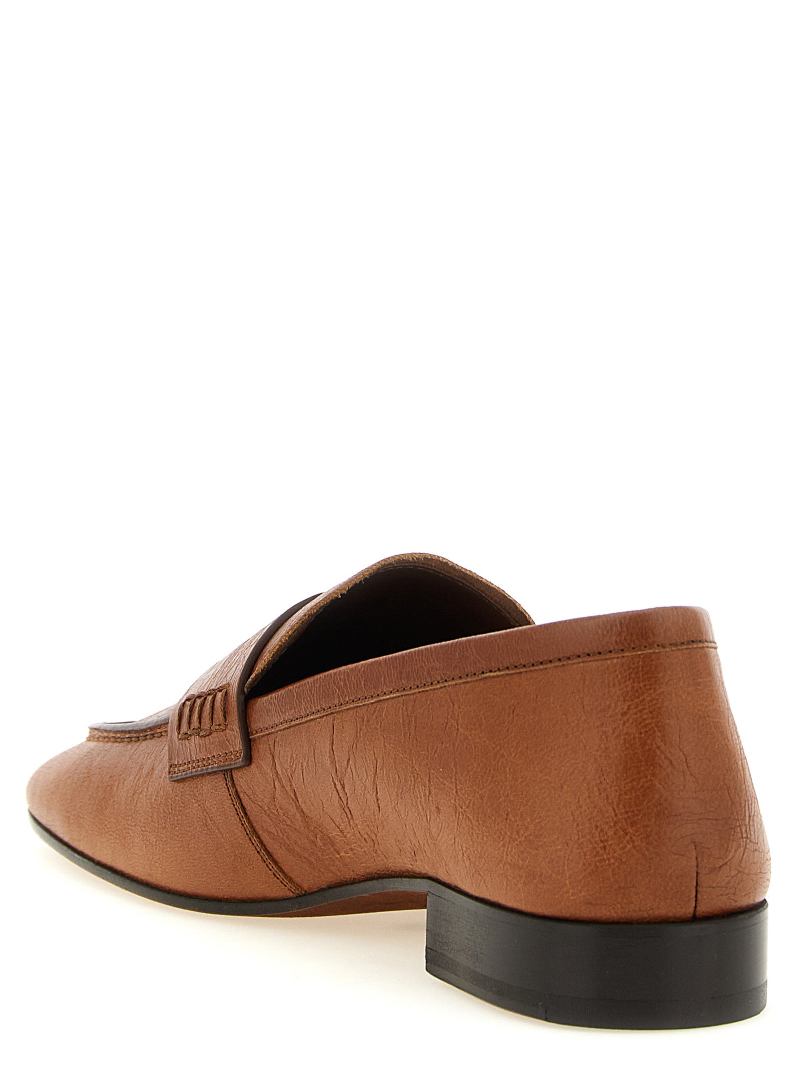 Dries Van Noten Braune Lammleder-Loafer zum Hineinschlüpfen