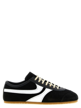Dries Van Noten Zweifarbige Kalbsleder-Sneaker im Athletic-Stil