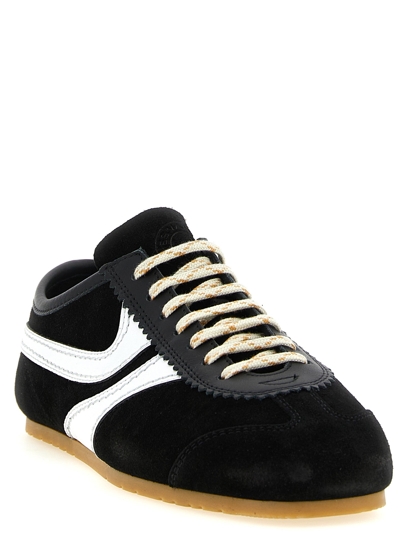 Dries Van Noten Zweifarbige Kalbsleder-Sneaker im Athletic-Stil