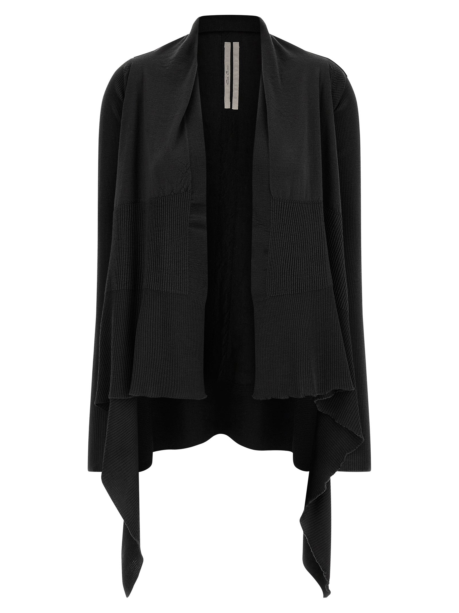 Rick Owens Schwarzer Baumwollcardigan