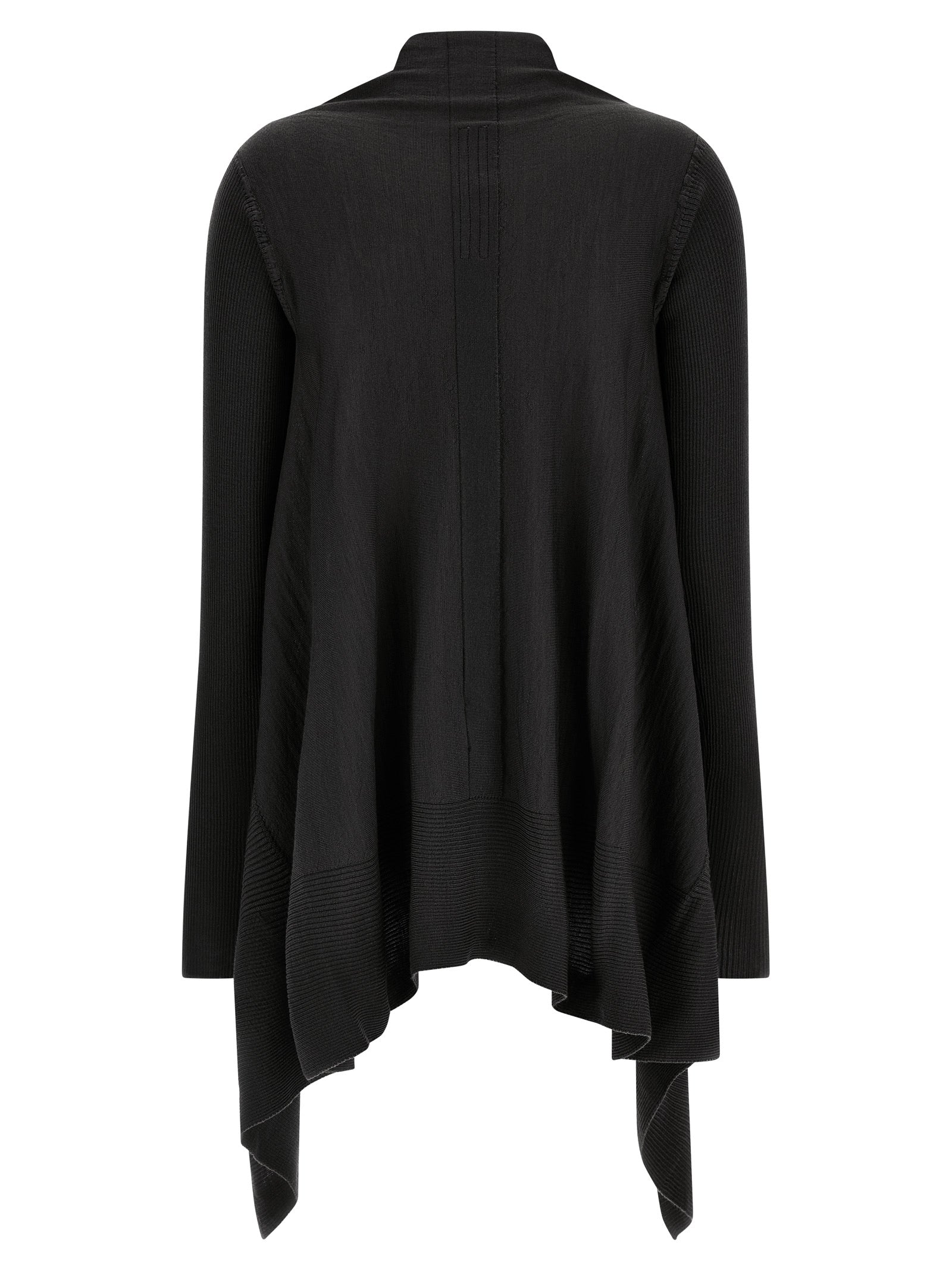 Rick Owens Schwarzer Baumwollcardigan